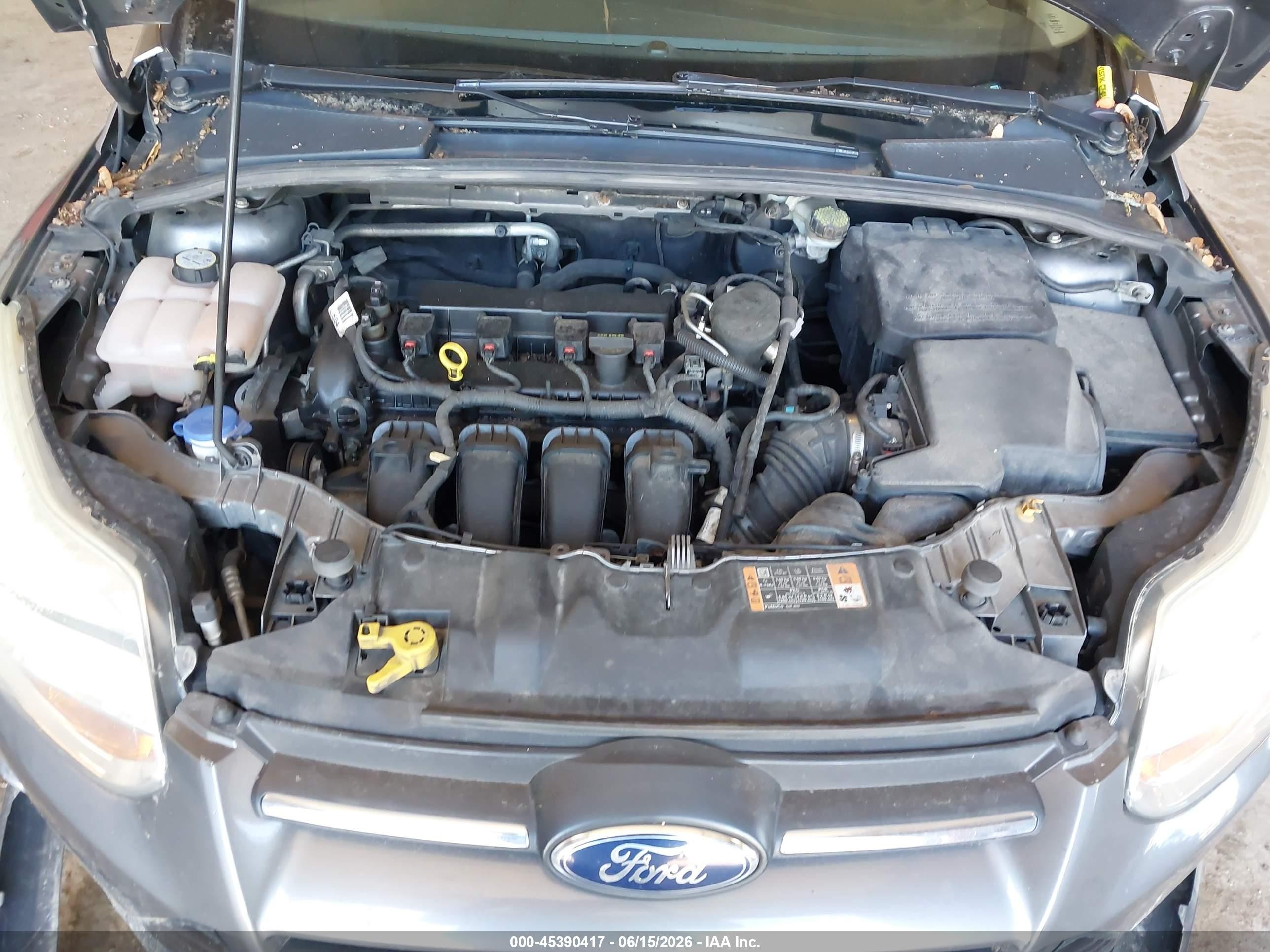 2014 Ford Focus Se Gray vin: 1FADP3F24EL369821