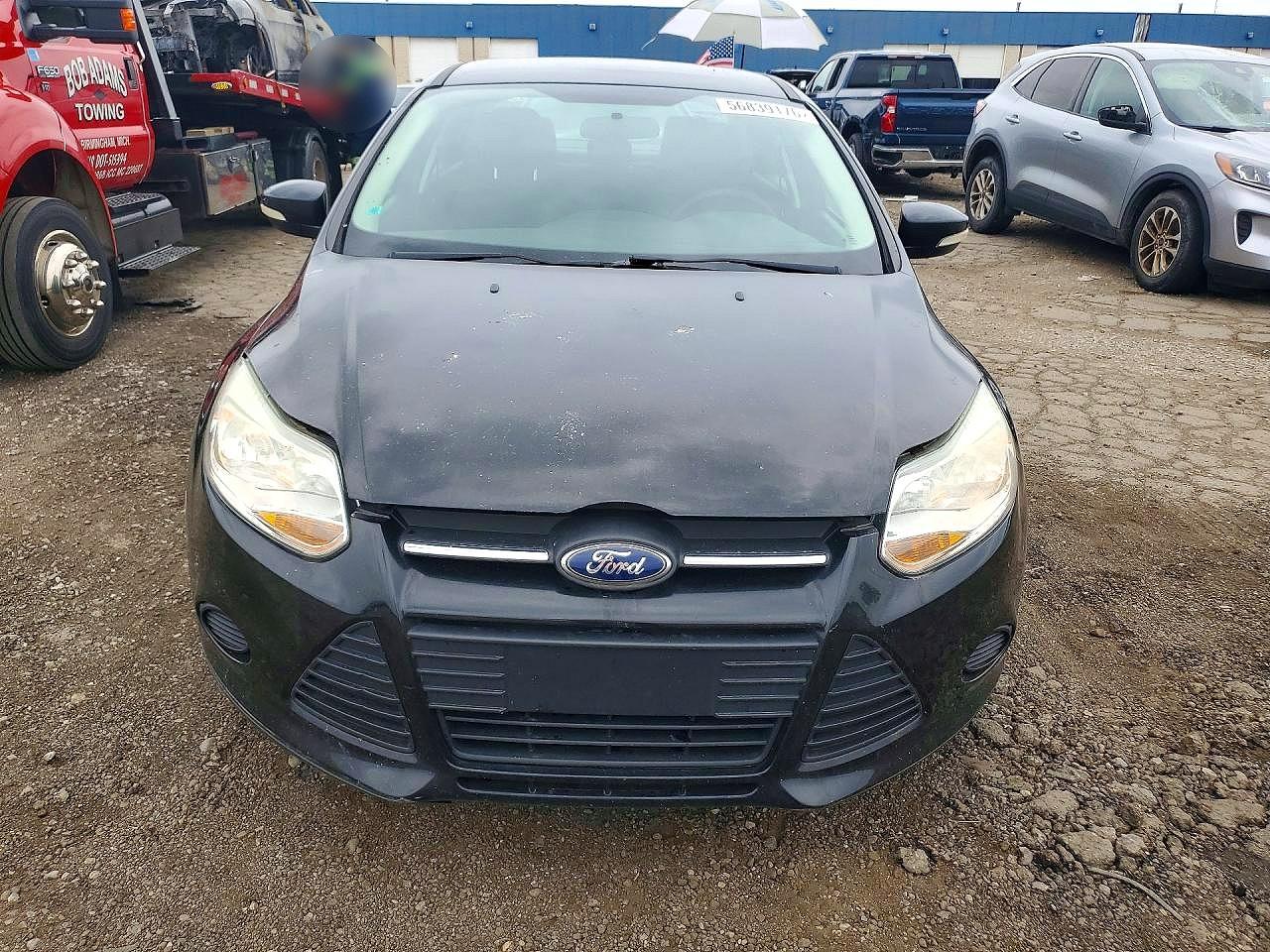 2014 Ford Focus Se Black vin: 1FADP3F24EL380432