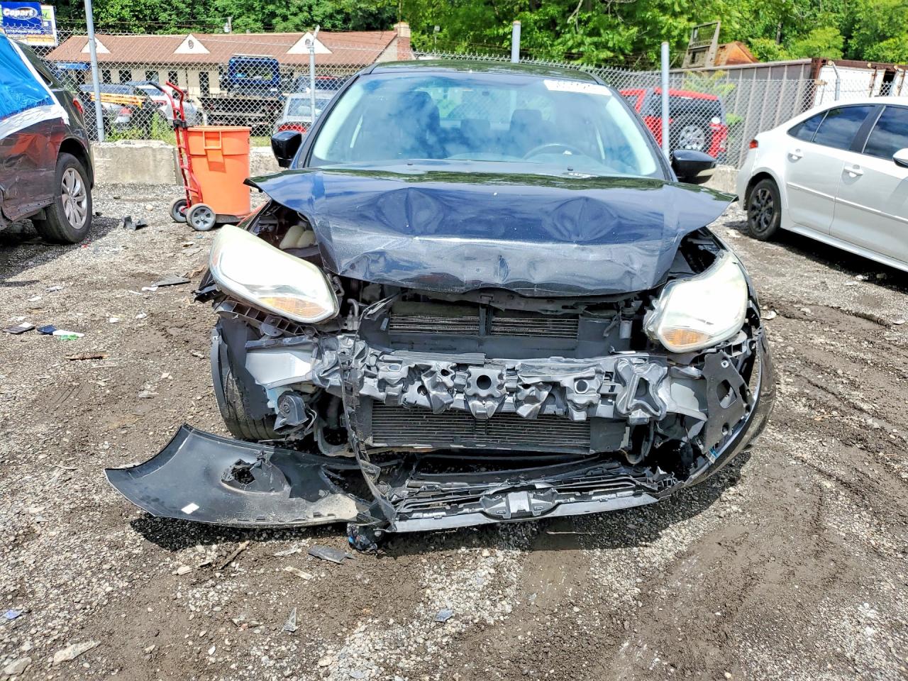 2014 Ford Focus Se Black vin: 1FADP3F24EL410643