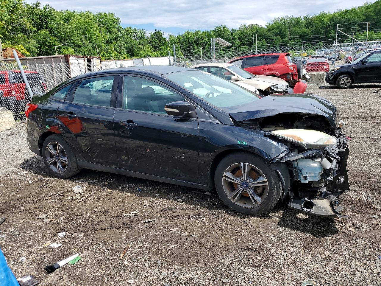 2014 Ford Focus Se Black vin: 1FADP3F24EL410643