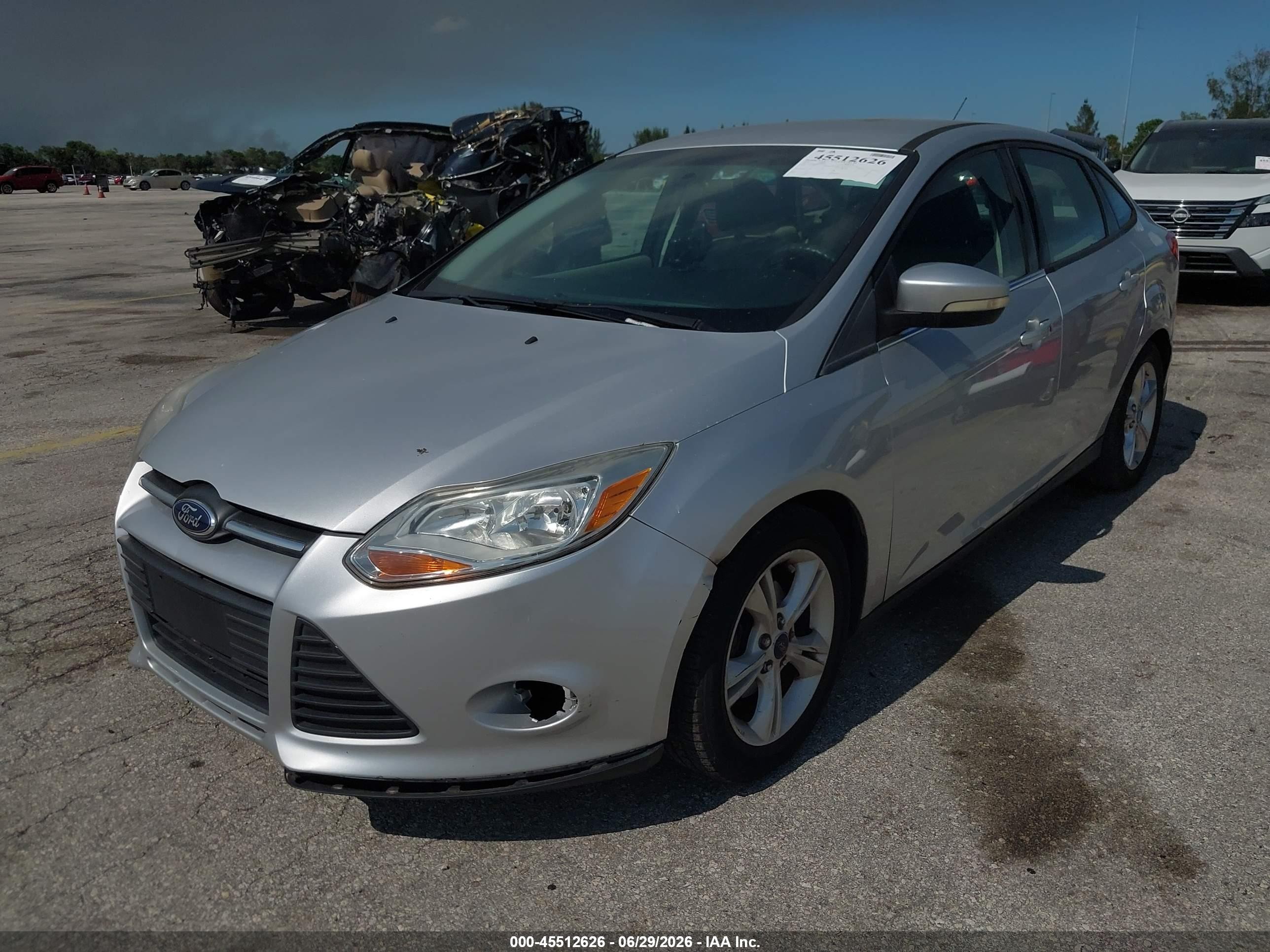 2014 Ford Focus Se Silver vin: 1FADP3F24EL410755
