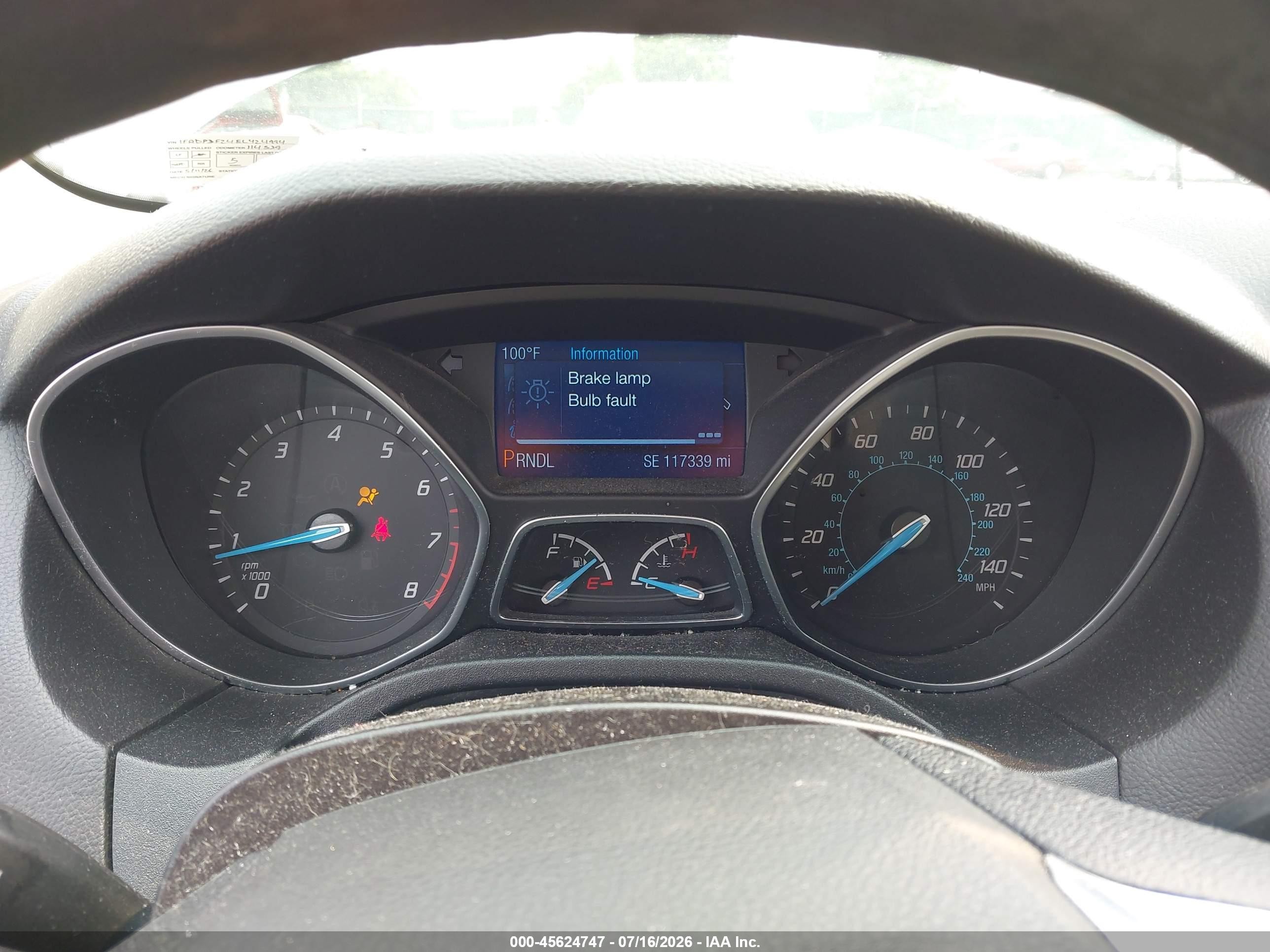 2014 Ford Focus Se Серебряный vin: 1FADP3F24EL424994