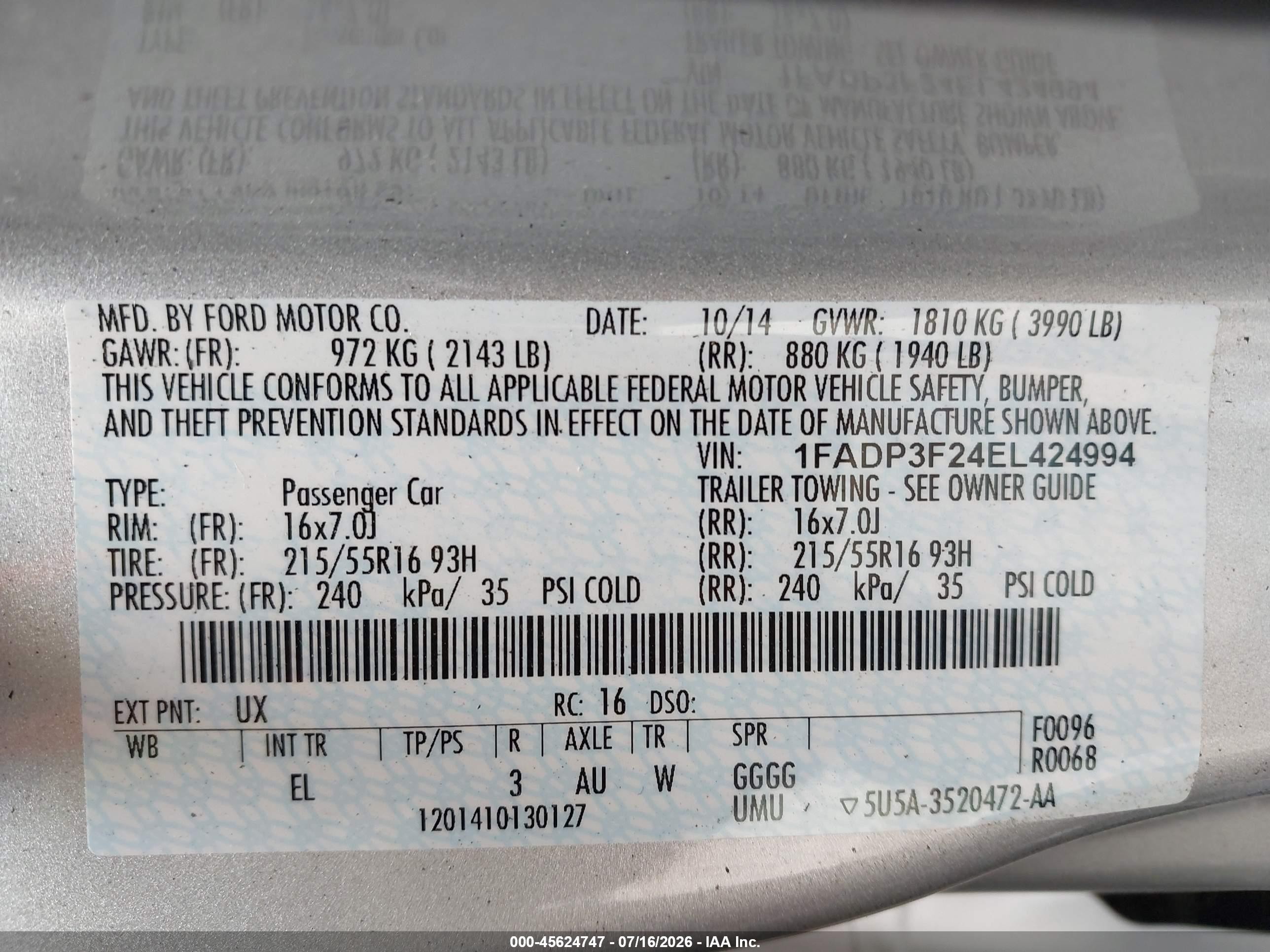 2014 Ford Focus Se Серебряный vin: 1FADP3F24EL424994