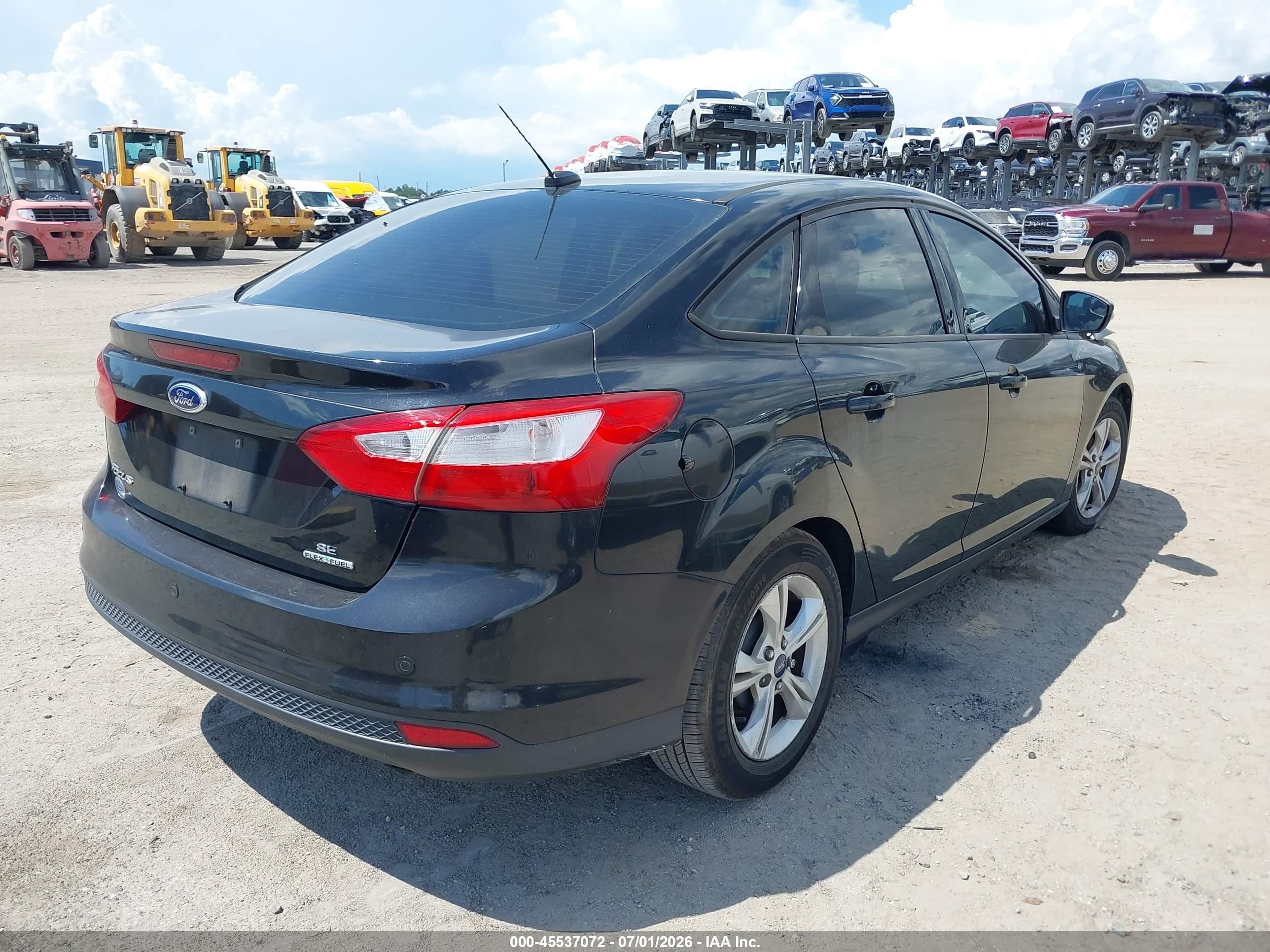 2014 Ford Focus Se Black vin: 1FADP3F24EL426566