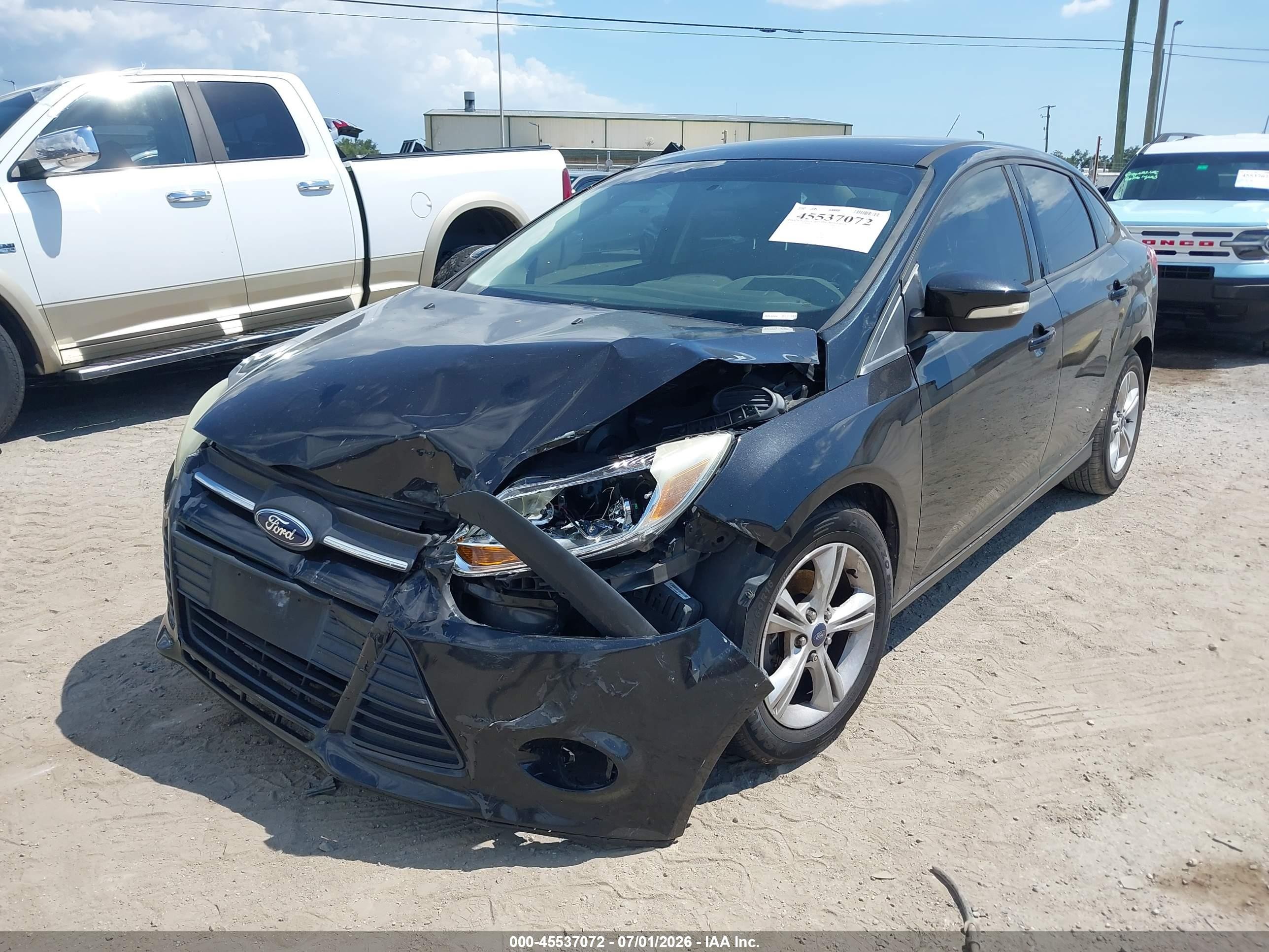 2014 Ford Focus Se Black vin: 1FADP3F24EL426566