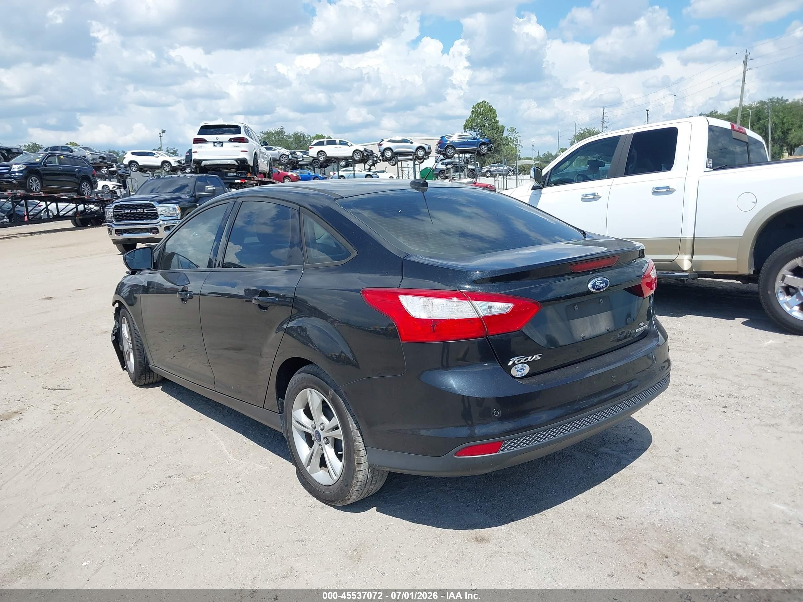 2014 Ford Focus Se Black vin: 1FADP3F24EL426566