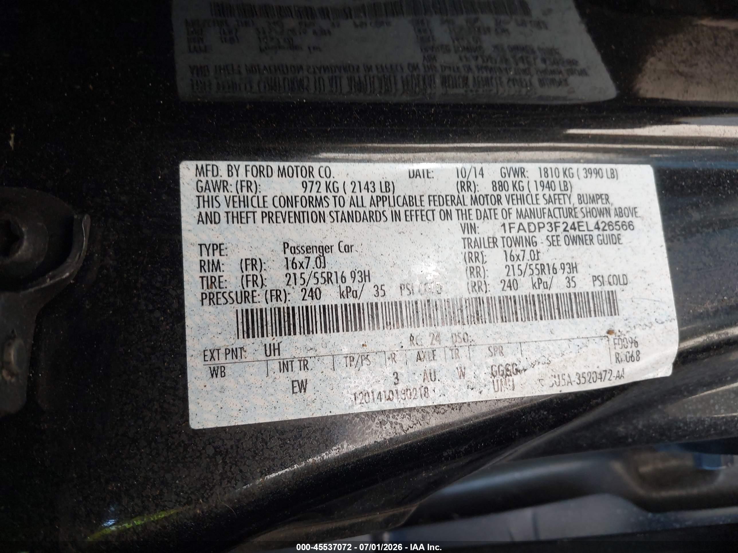 2014 Ford Focus Se Black vin: 1FADP3F24EL426566