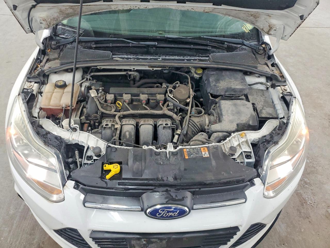 2014 Ford Focus Se White vin: 1FADP3F24EL427538