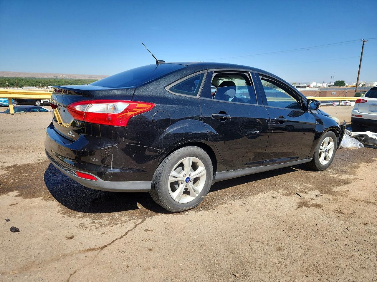 2014 Ford Focus Se Black vin: 1FADP3F24EL431489