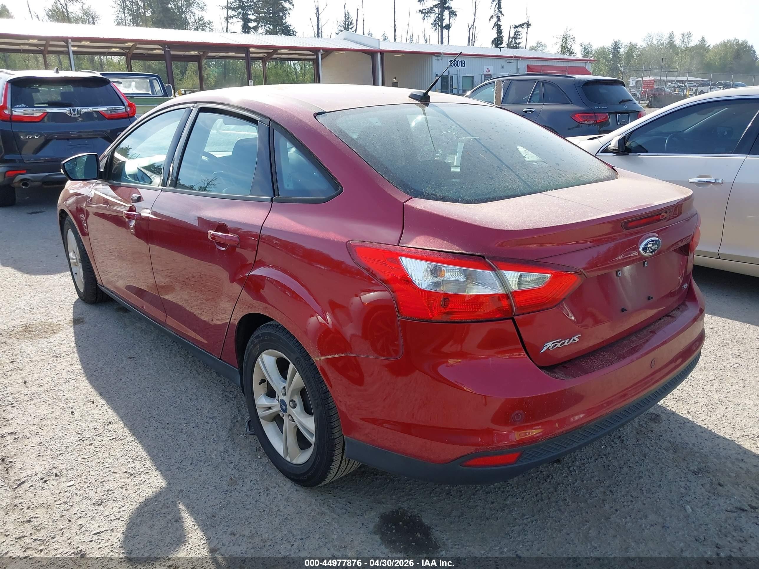 2014 Ford Focus Se Red vin: 1FADP3F24EL433257