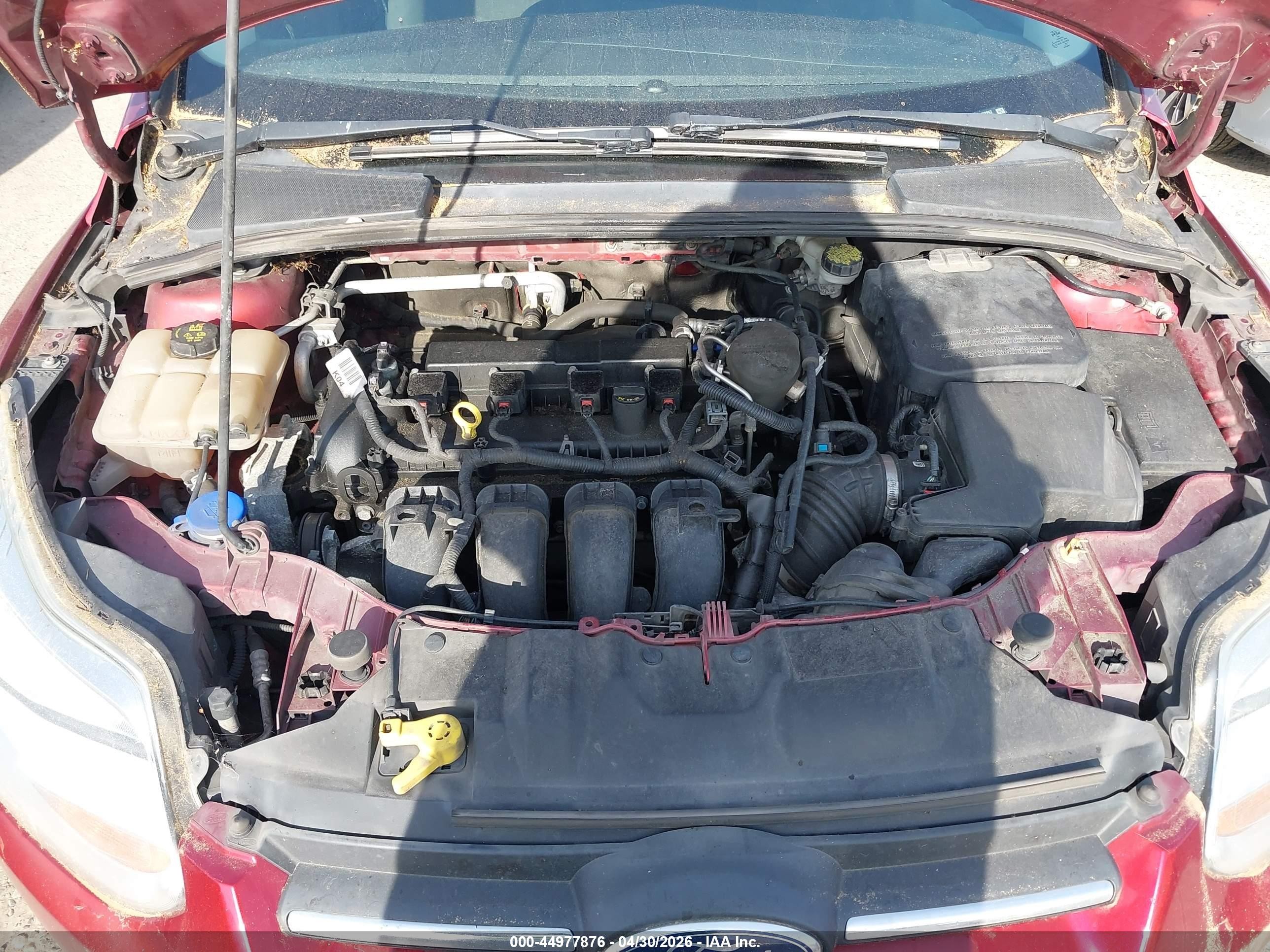 2014 Ford Focus Se Red vin: 1FADP3F24EL433257