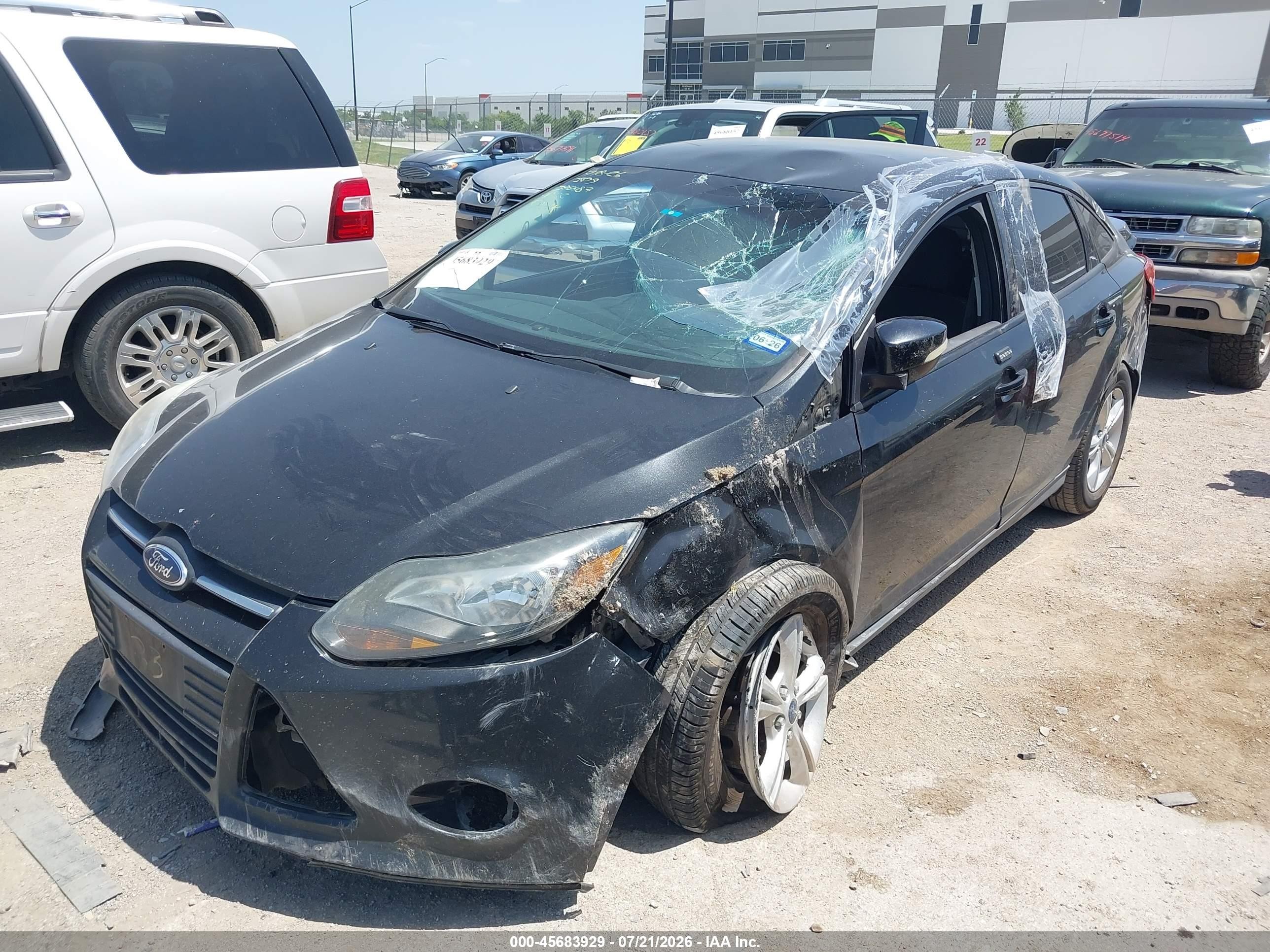 2014 Ford Focus Se Black vin: 1FADP3F24EL441584