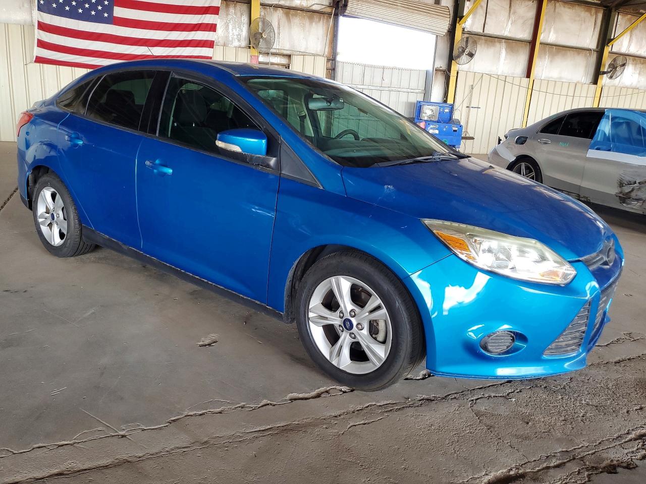 2014 Ford Focus Se Blue vin: 1FADP3F24EL442377