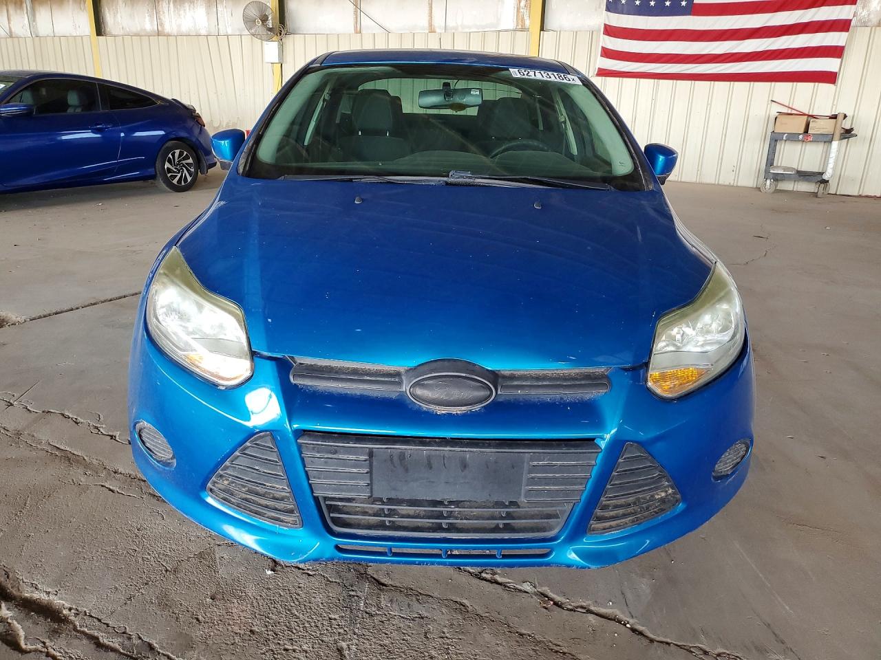 2014 Ford Focus Se Blue vin: 1FADP3F24EL442377