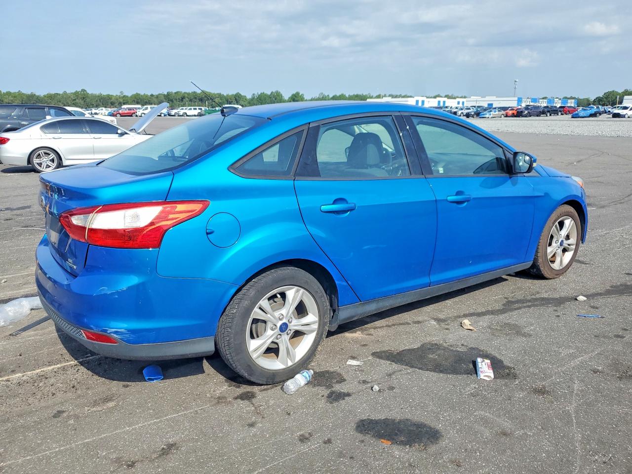 2014 Ford Focus Se Blue vin: 1FADP3F24EL447790