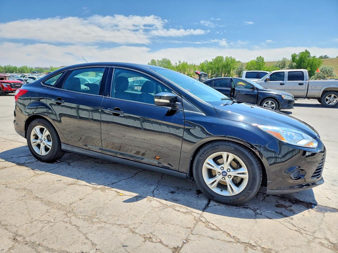 2014 Ford Focus Se Черный vin: 1FADP3F24EL452987