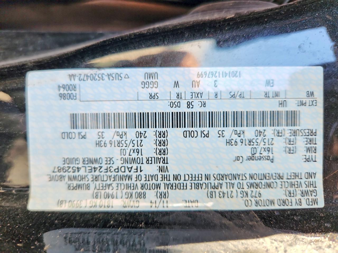 2014 Ford Focus Se Черный vin: 1FADP3F24EL452987