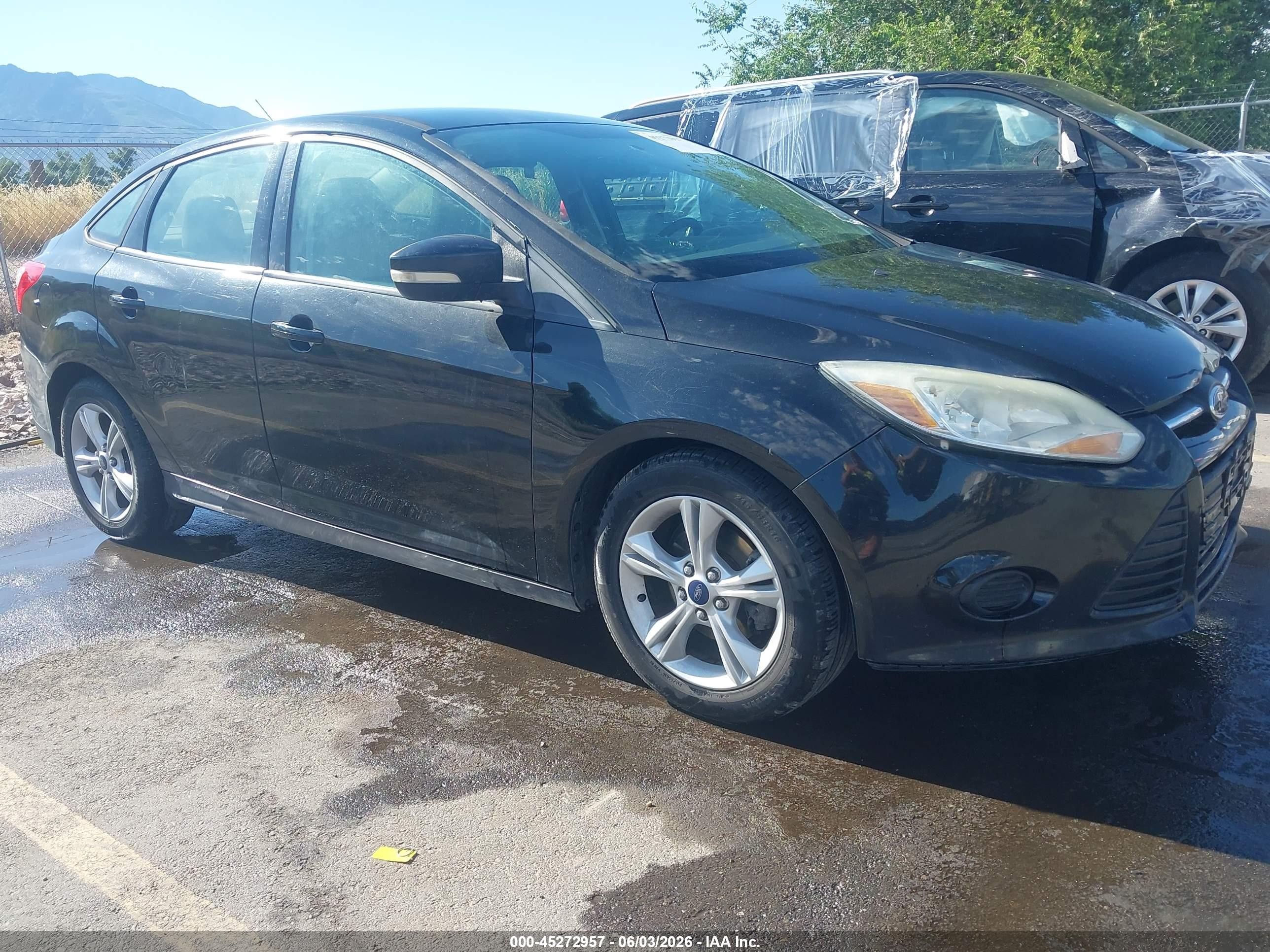 2014 Ford Focus Se Black vin: 1FADP3F24EL453217