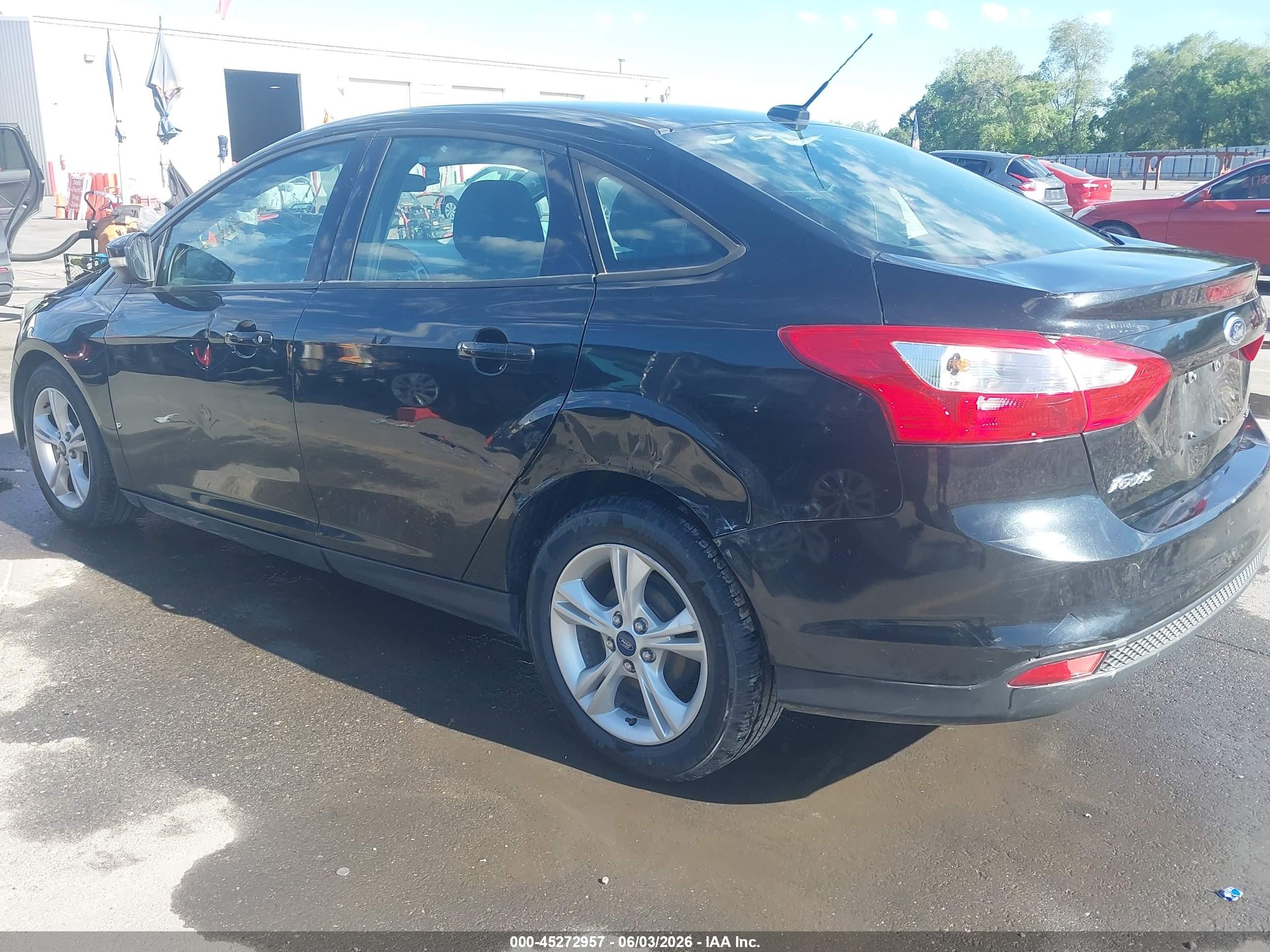2014 Ford Focus Se Black vin: 1FADP3F24EL453217