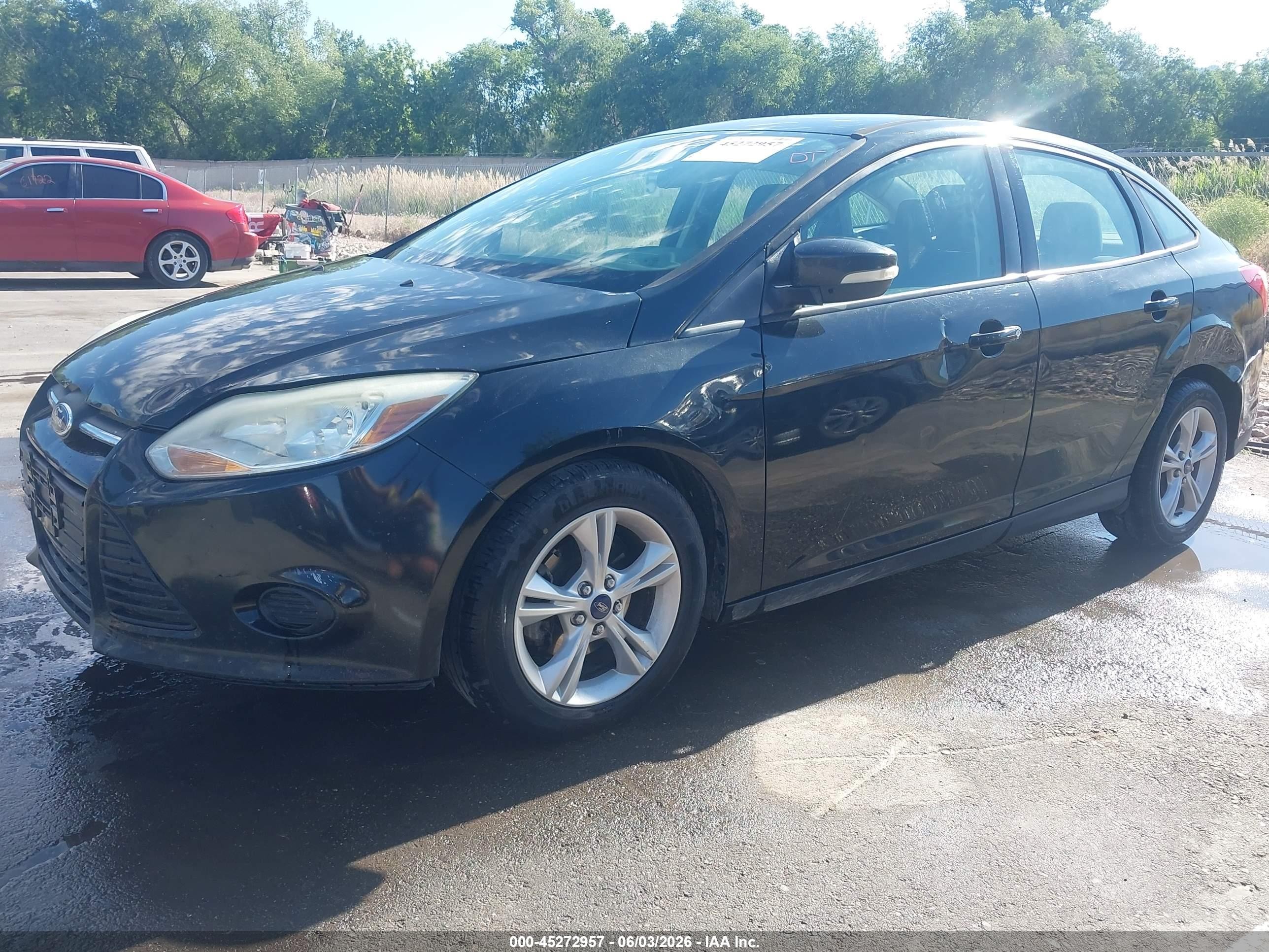 2014 Ford Focus Se Black vin: 1FADP3F24EL453217