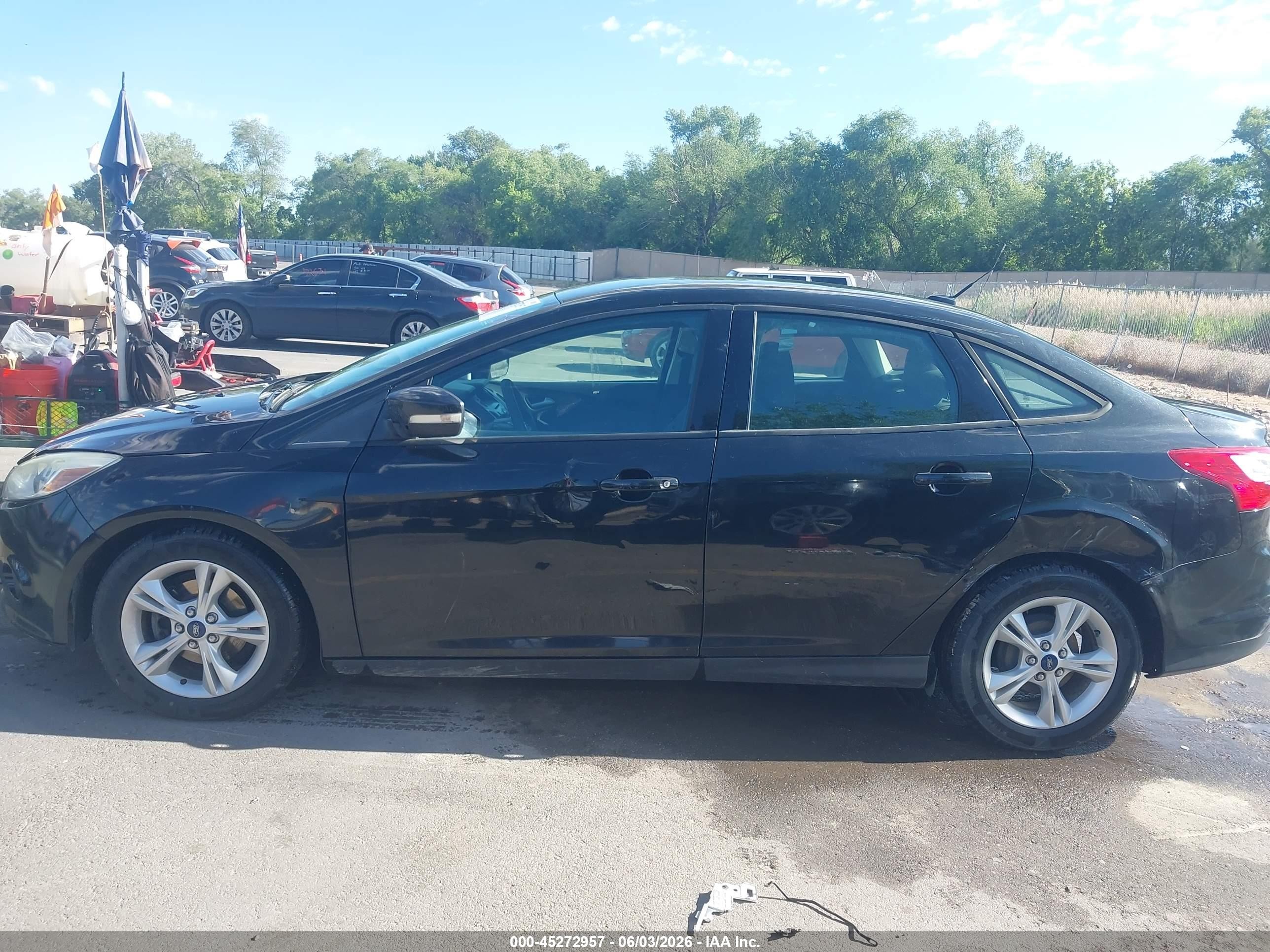 2014 Ford Focus Se Black vin: 1FADP3F24EL453217