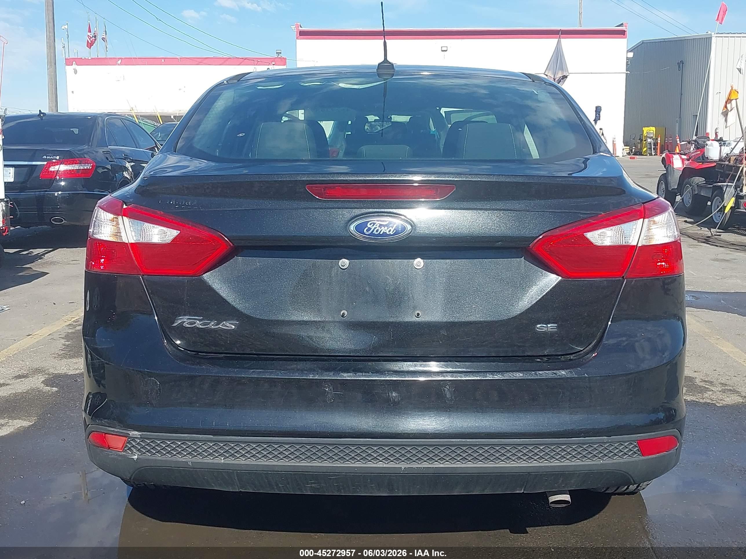 2014 Ford Focus Se Black vin: 1FADP3F24EL453217
