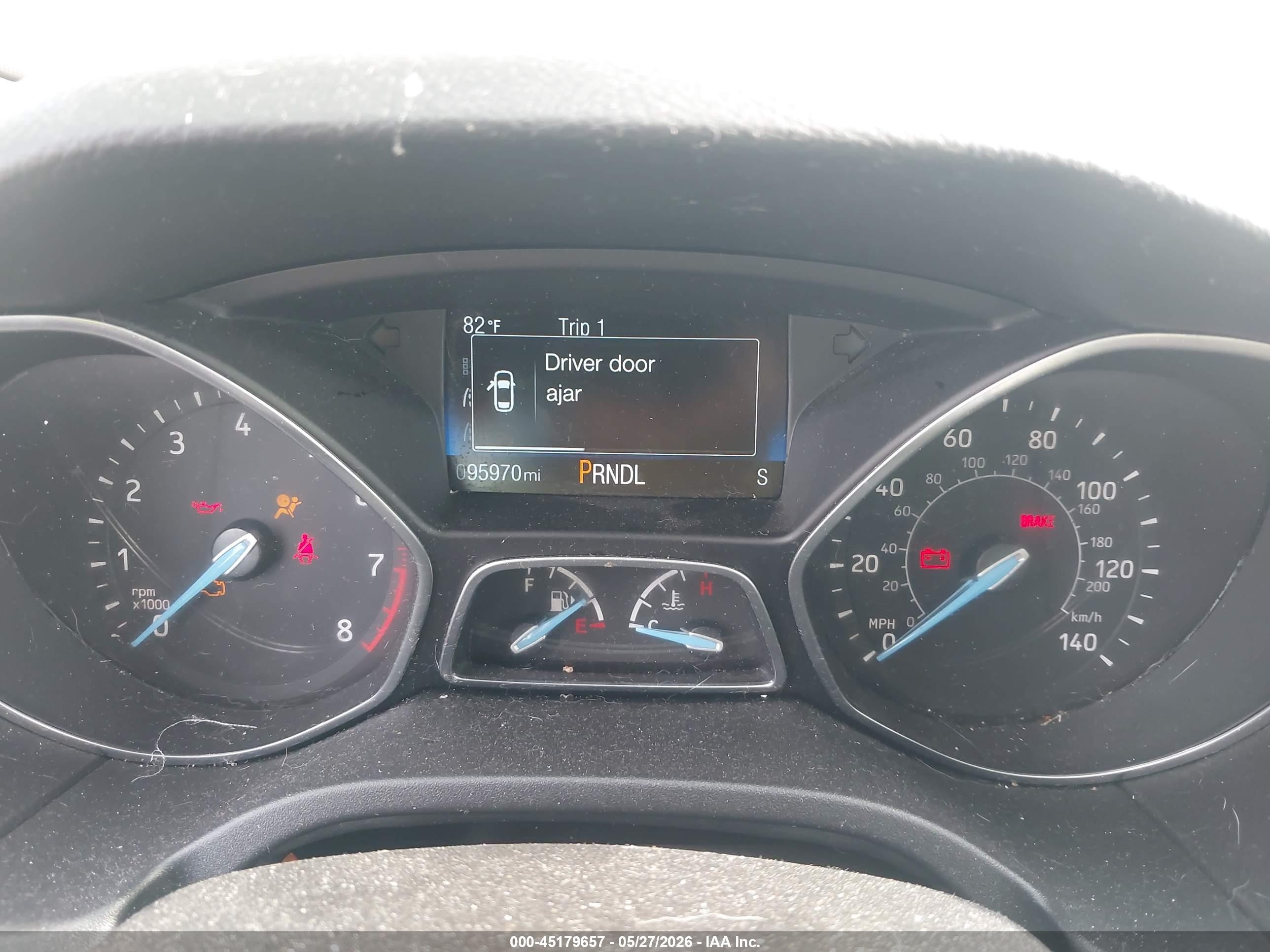 2015 Ford Focus Se Gray vin: 1FADP3F24FL209620
