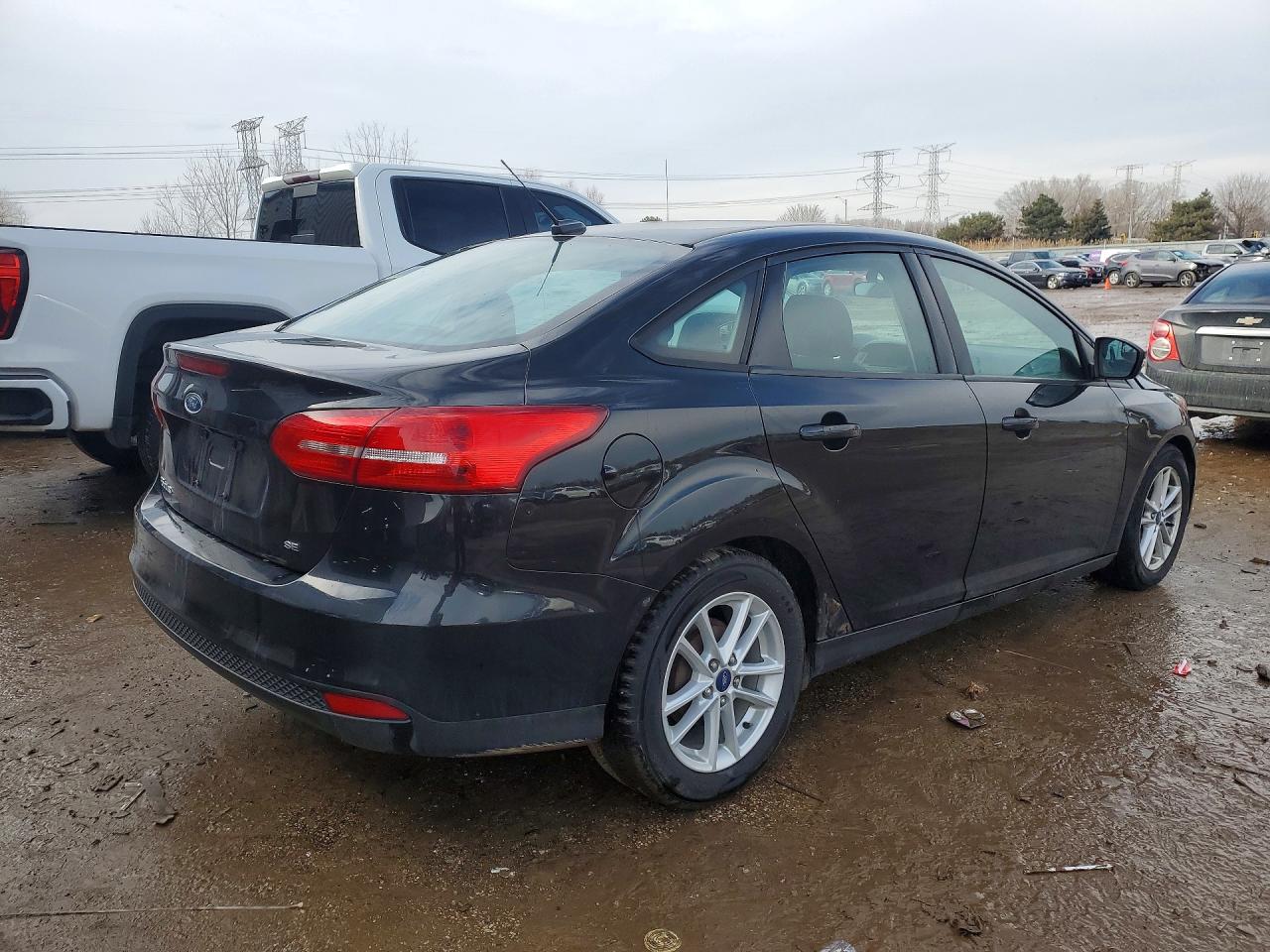 2015 Ford Focus Se Black vin: 1FADP3F24FL230189
