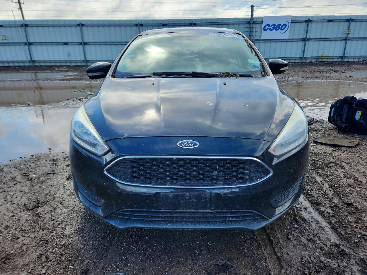 2015 Ford Focus Se Black vin: 1FADP3F24FL233996