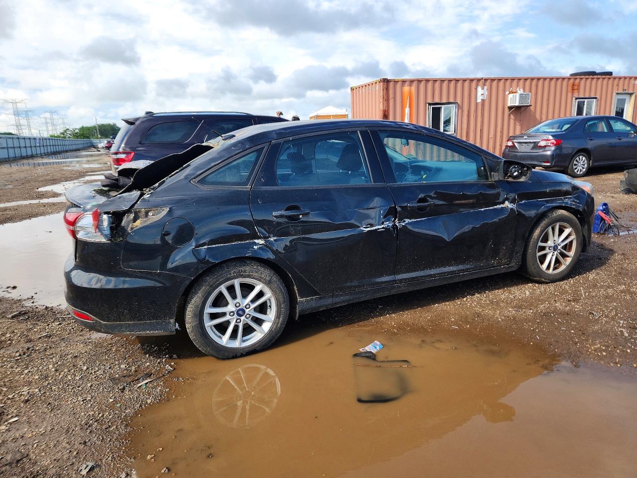 2015 Ford Focus Se Black vin: 1FADP3F24FL233996