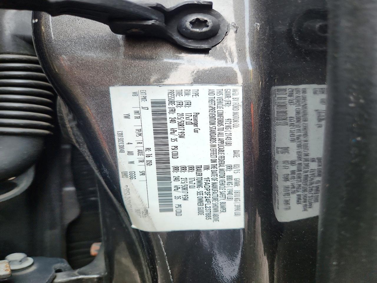 2015 Ford Focus Se Серый vin: 1FADP3F24FL237885