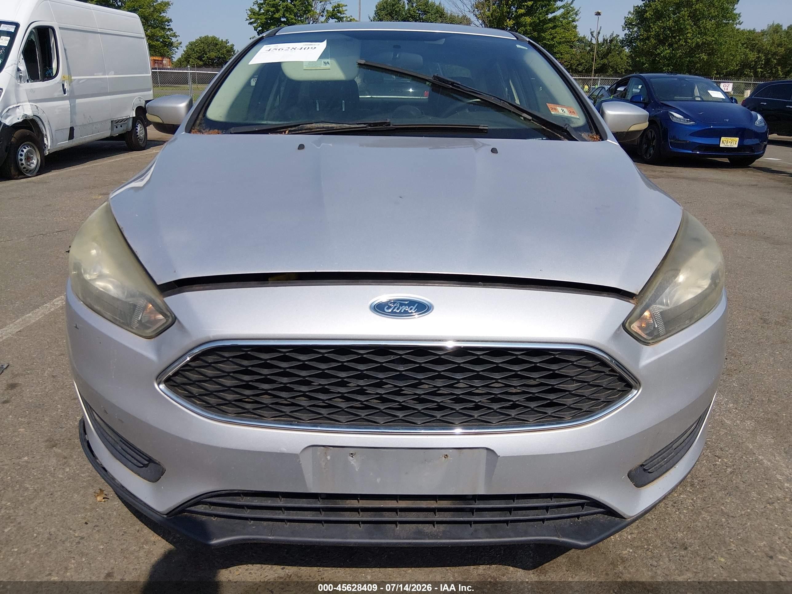 2015 Ford Focus Se Silver vin: 1FADP3F24FL267209