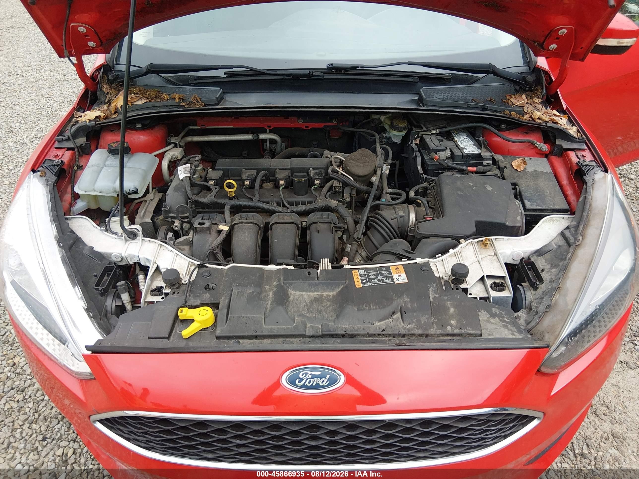 2015 Ford Focus Se Red vin: 1FADP3F24FL276332