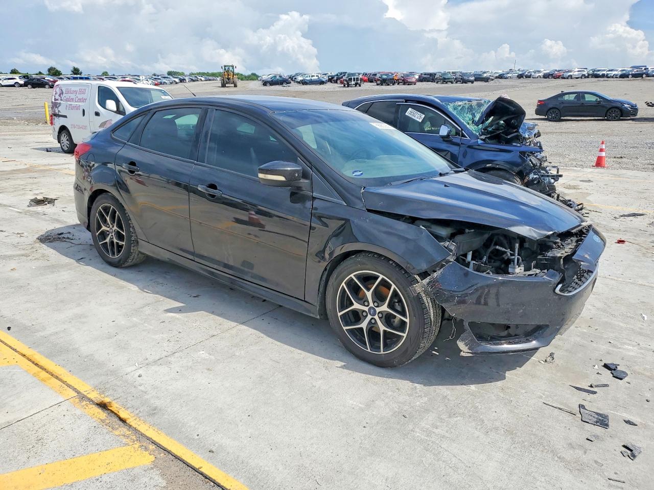 2015 Ford Focus Se Black vin: 1FADP3F24FL277707