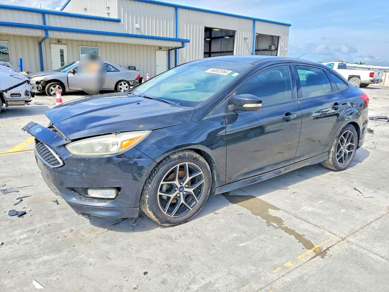 2015 Ford Focus Se Black vin: 1FADP3F24FL277707