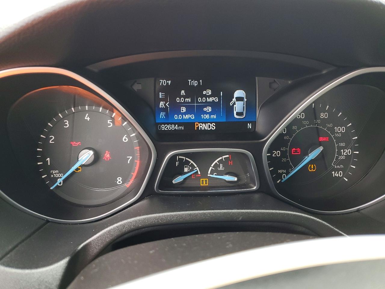 2015 Ford Focus Se Burgundy vin: 1FADP3F24FL281479