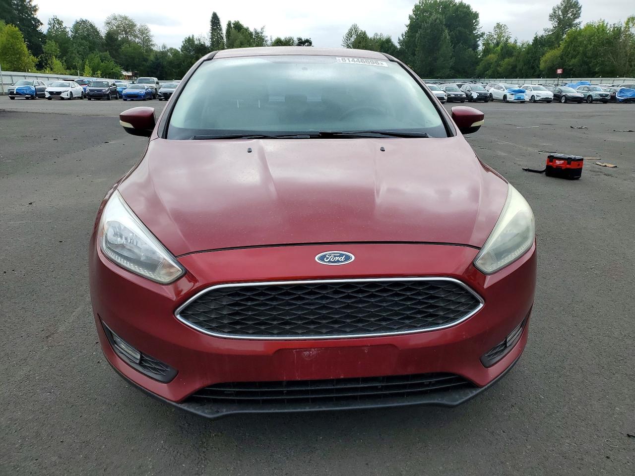 2015 Ford Focus Se Burgundy vin: 1FADP3F24FL281479