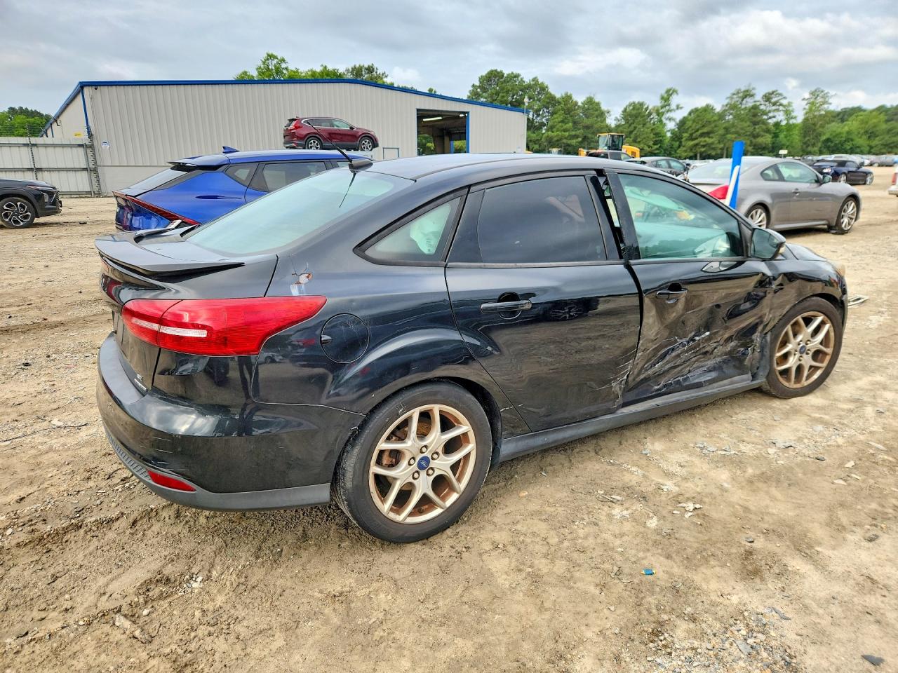 2015 Ford Focus Se Black vin: 1FADP3F24FL283667