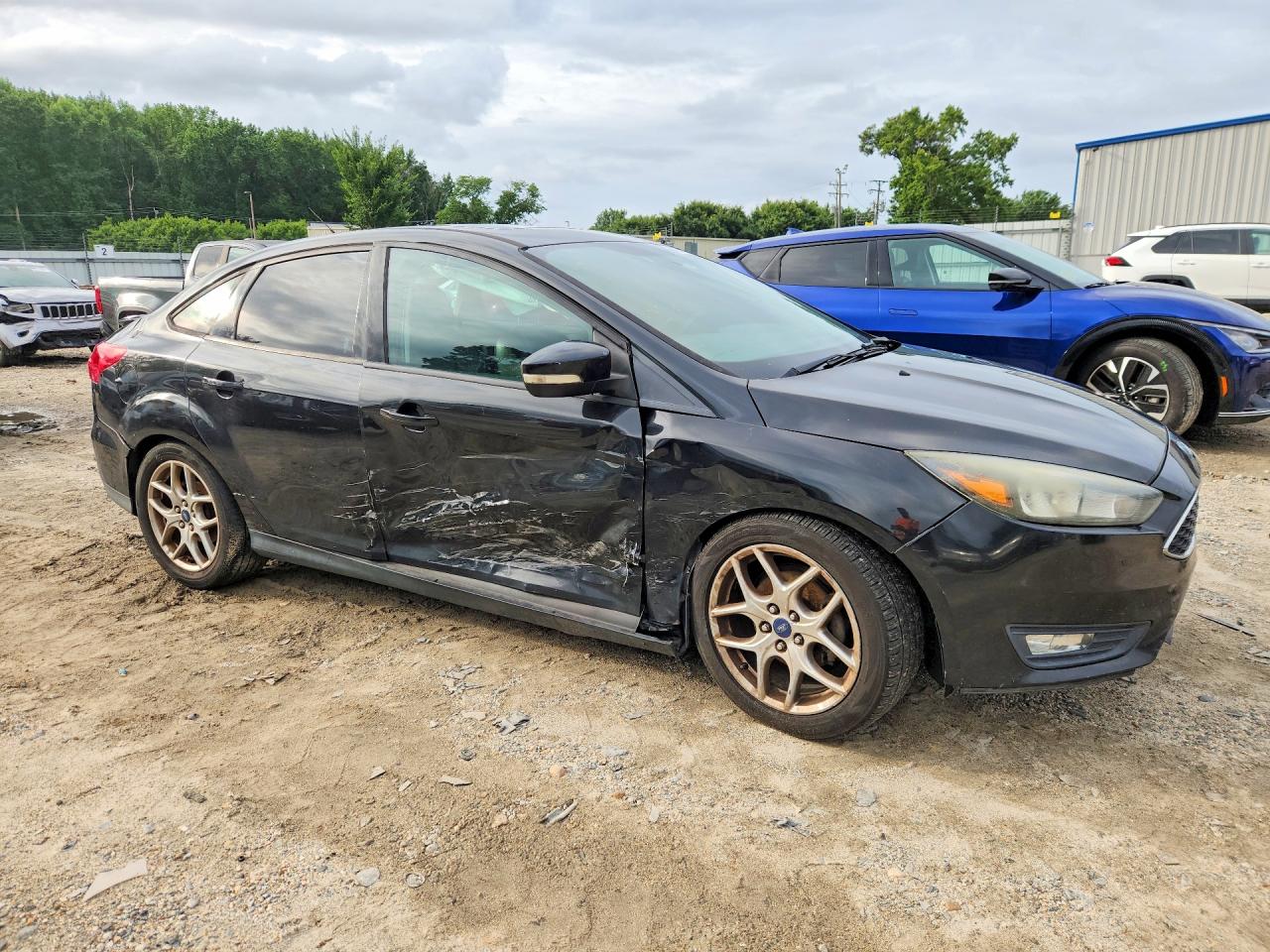 2015 Ford Focus Se Black vin: 1FADP3F24FL283667