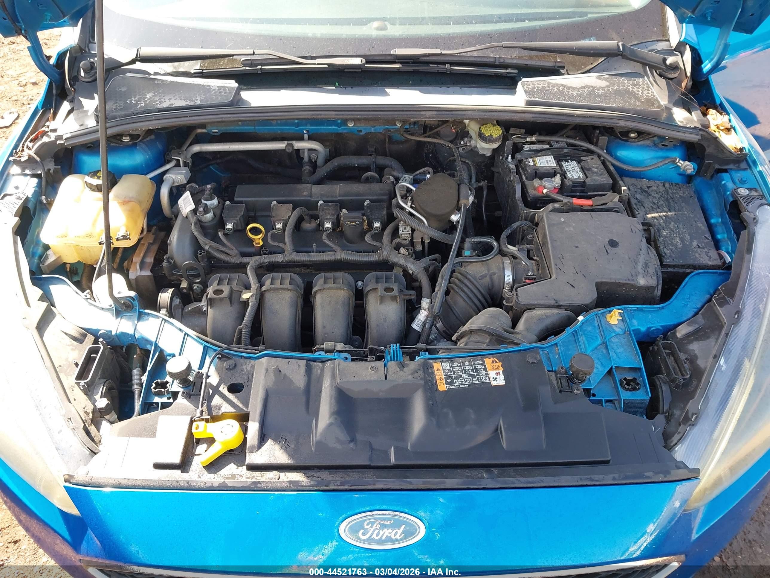 2015 Ford Focus Se Blue vin: 1FADP3F24FL291591