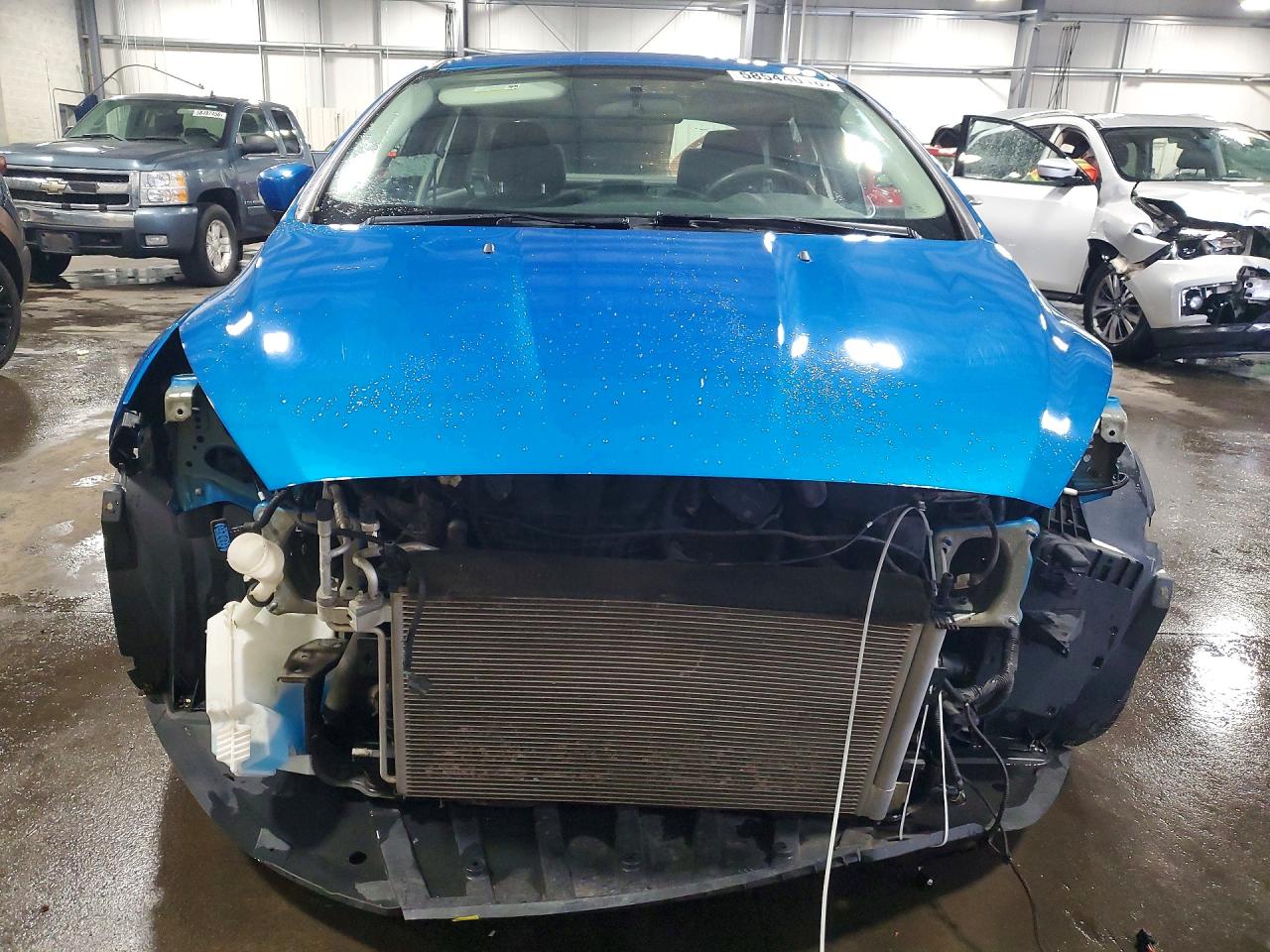 2015 Ford Focus Se Blue vin: 1FADP3F24FL294118