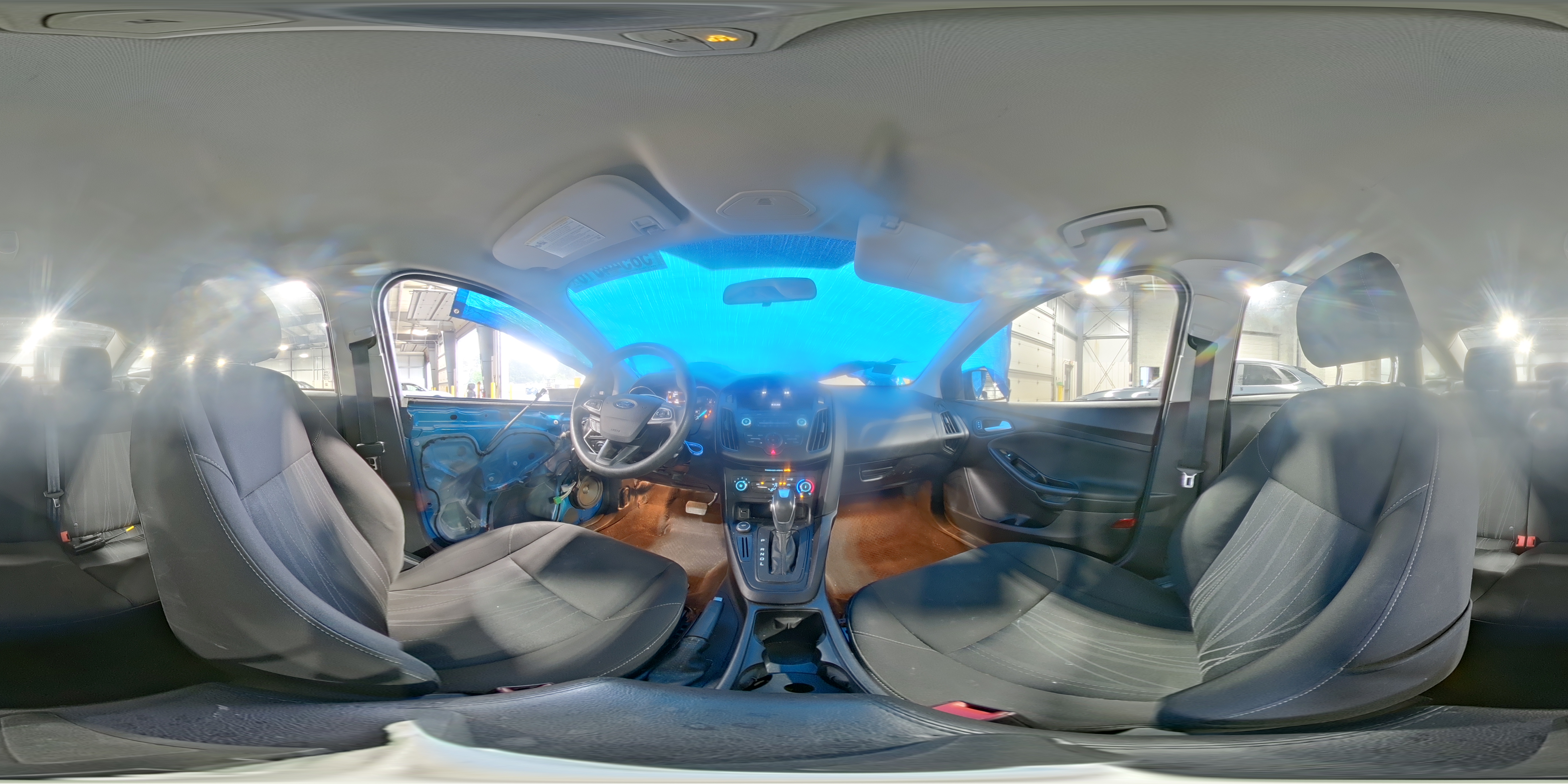 2015 Ford Focus Se Blue vin: 1FADP3F24FL294118