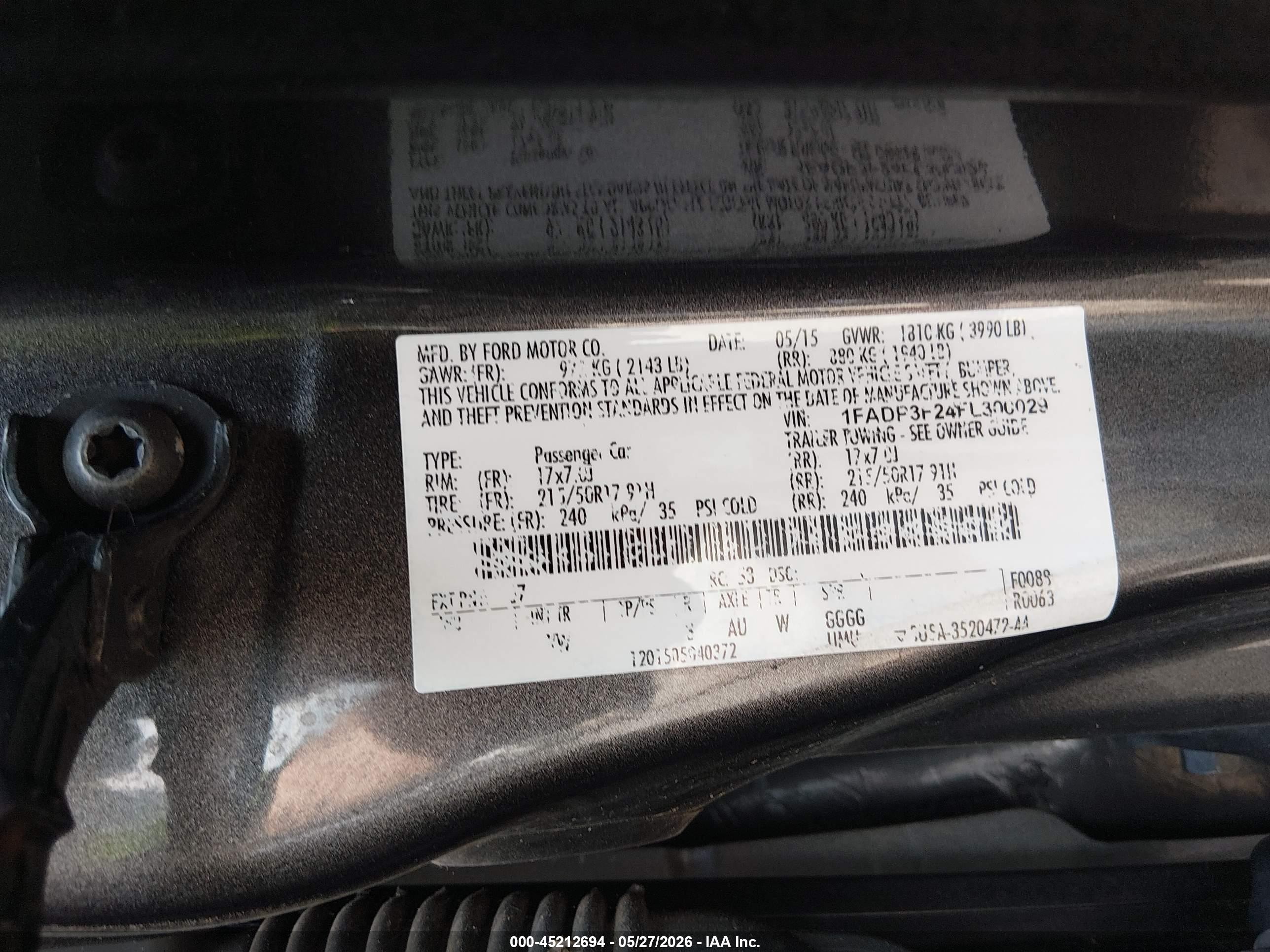 2015 Ford Focus Se Gray vin: 1FADP3F24FL300029
