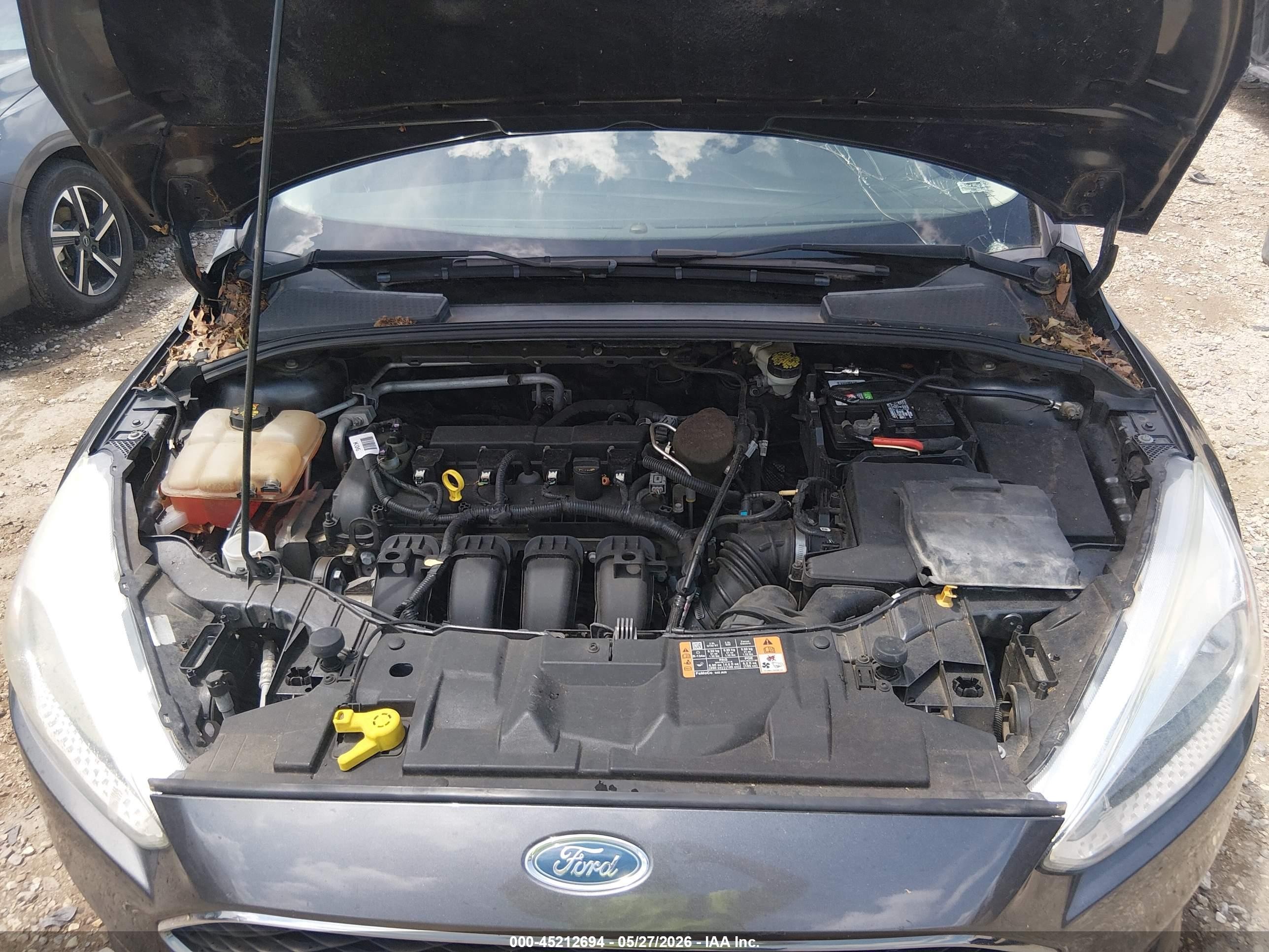 2015 Ford Focus Se Gray vin: 1FADP3F24FL300029