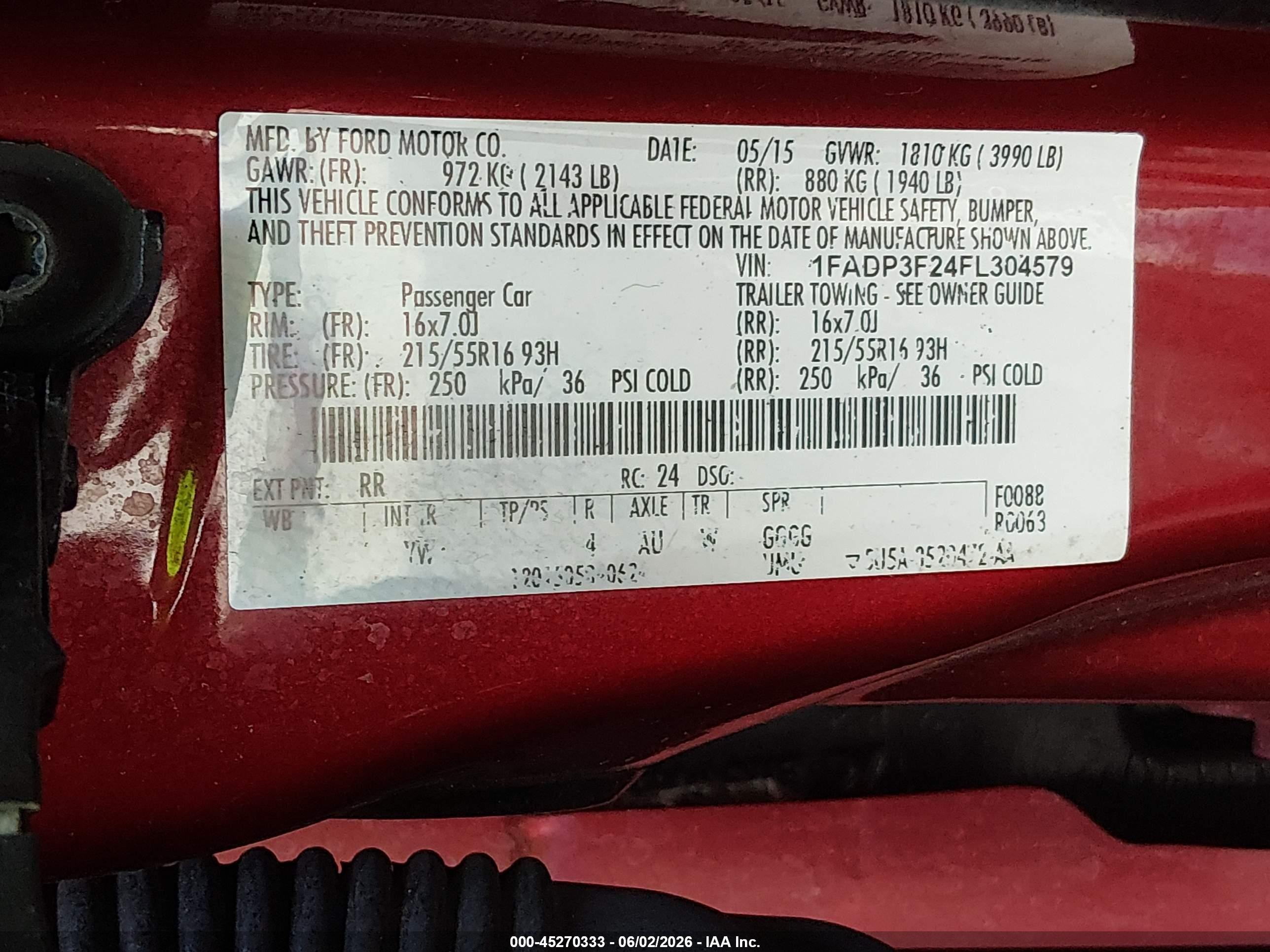 2015 Ford Focus Se Красный vin: 1FADP3F24FL304579