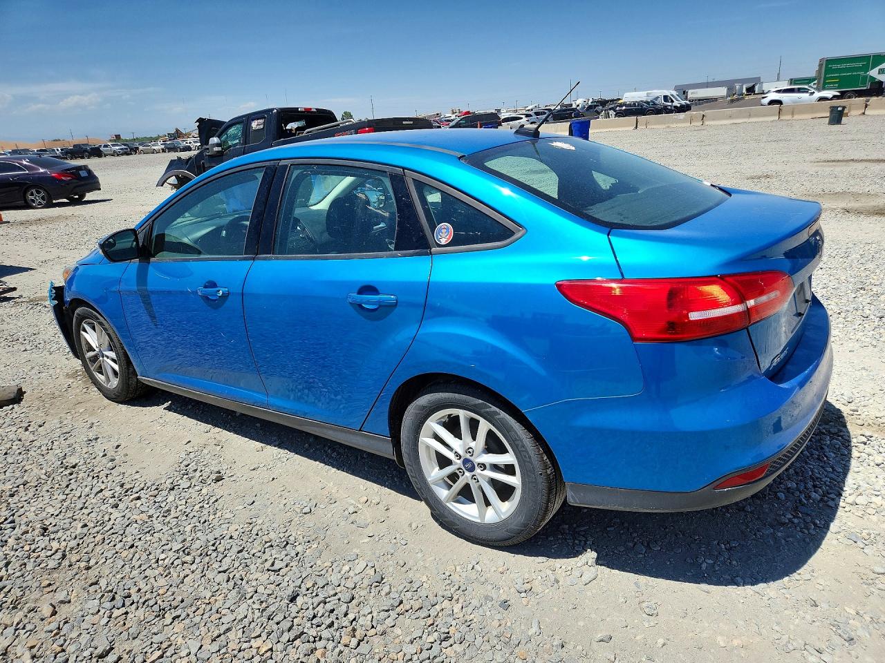 2015 Ford Focus Se Blue vin: 1FADP3F24FL312956