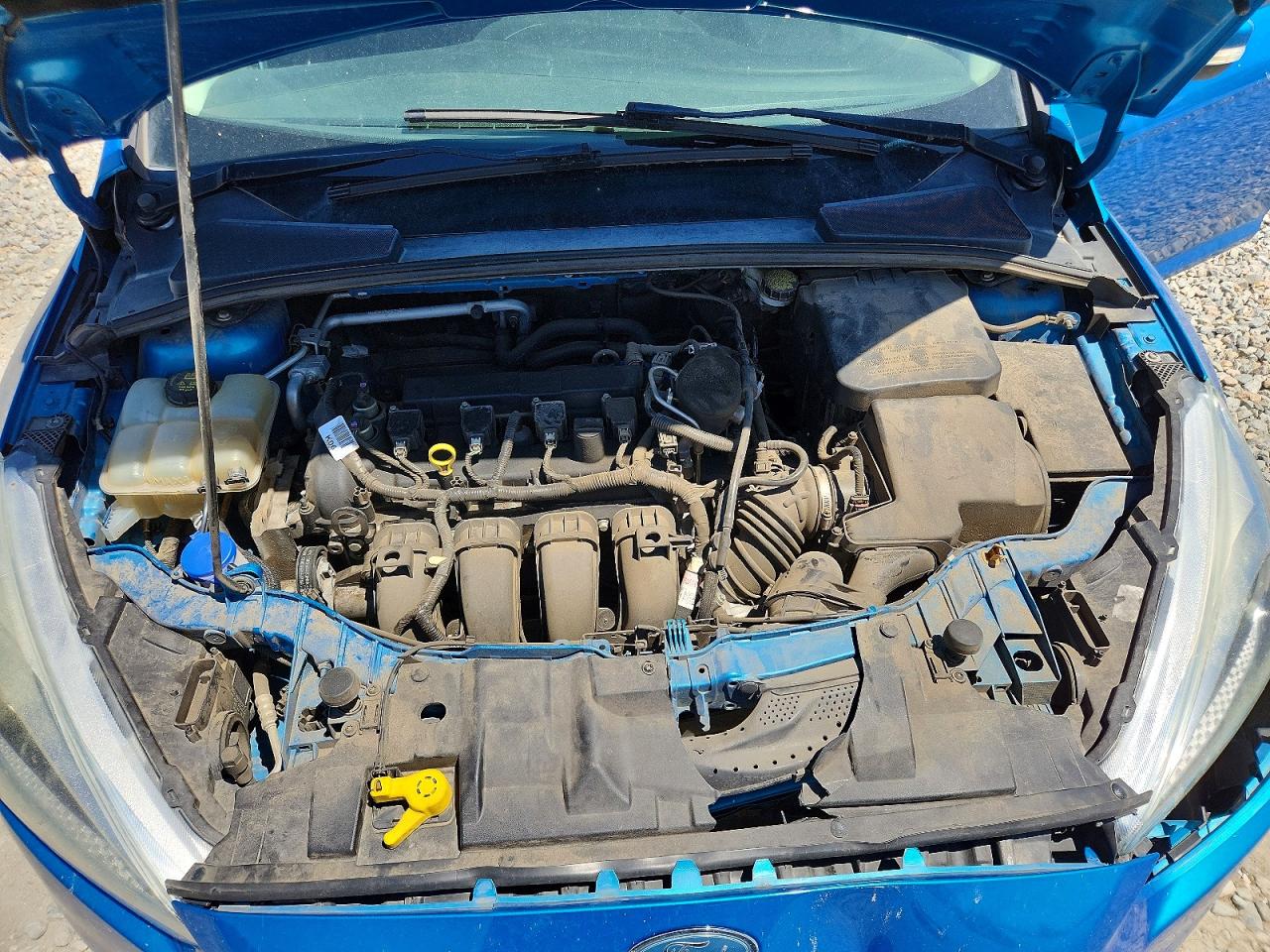 2015 Ford Focus Se Blue vin: 1FADP3F24FL312956