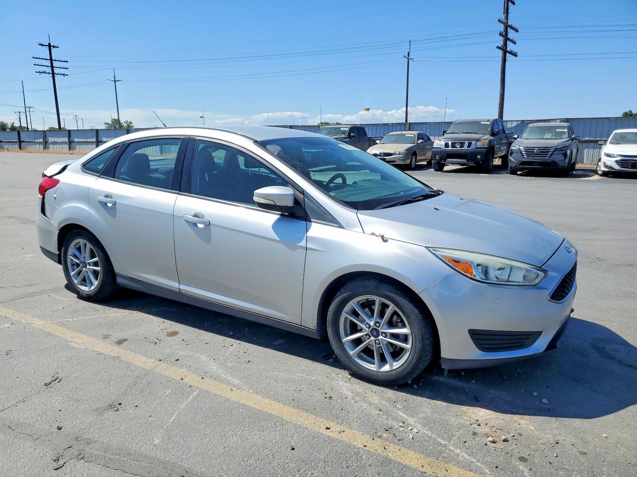 2015 Ford Focus Se Silver vin: 1FADP3F24FL316666