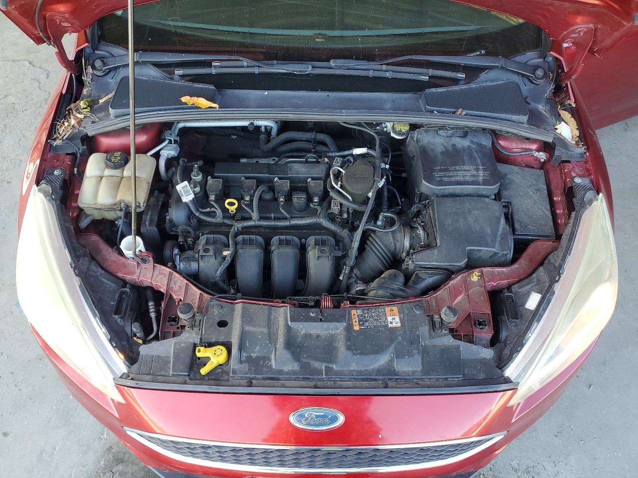 2015 Ford Focus Se Red vin: 1FADP3F24FL327442
