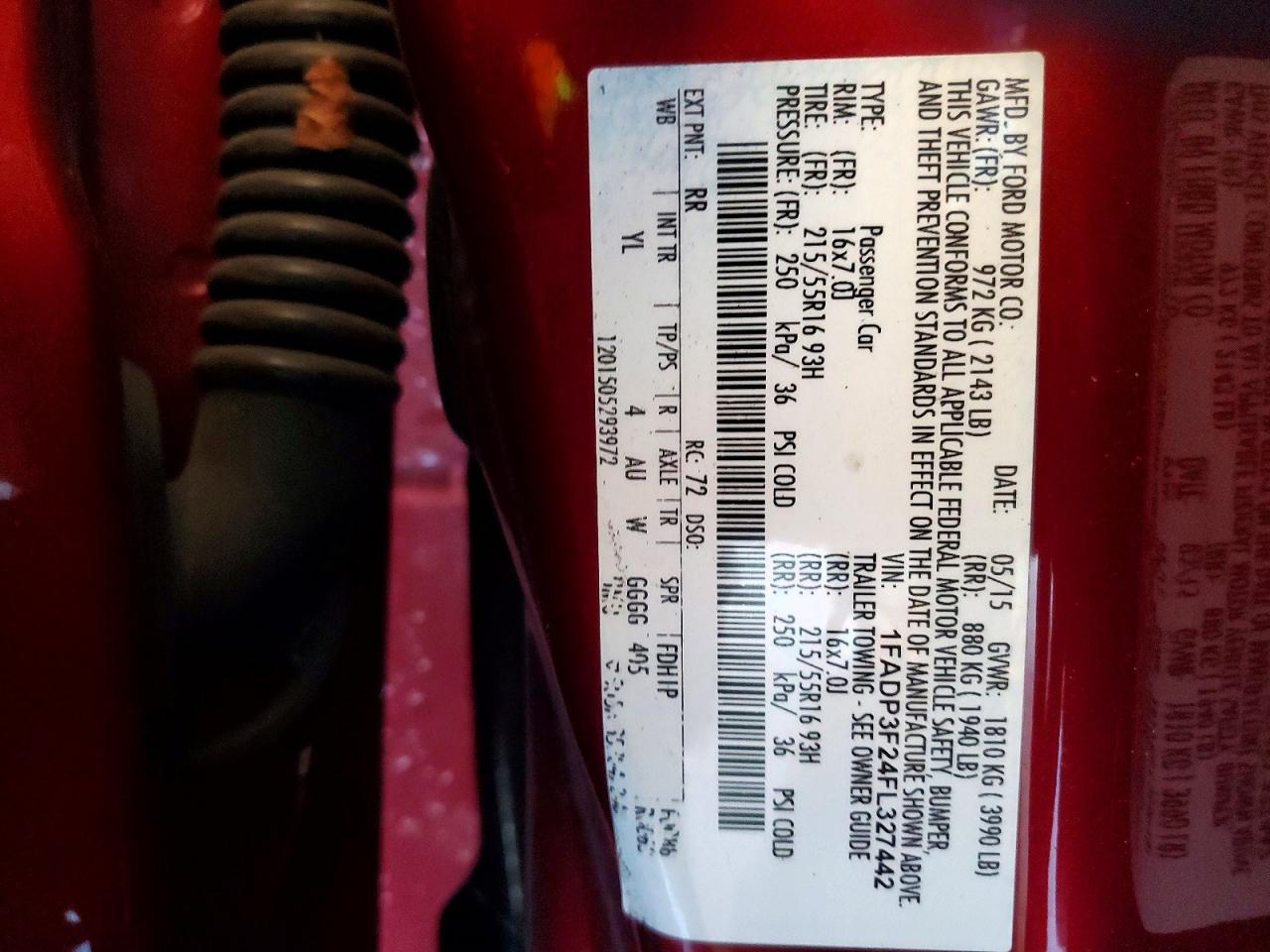 2015 Ford Focus Se Red vin: 1FADP3F24FL327442